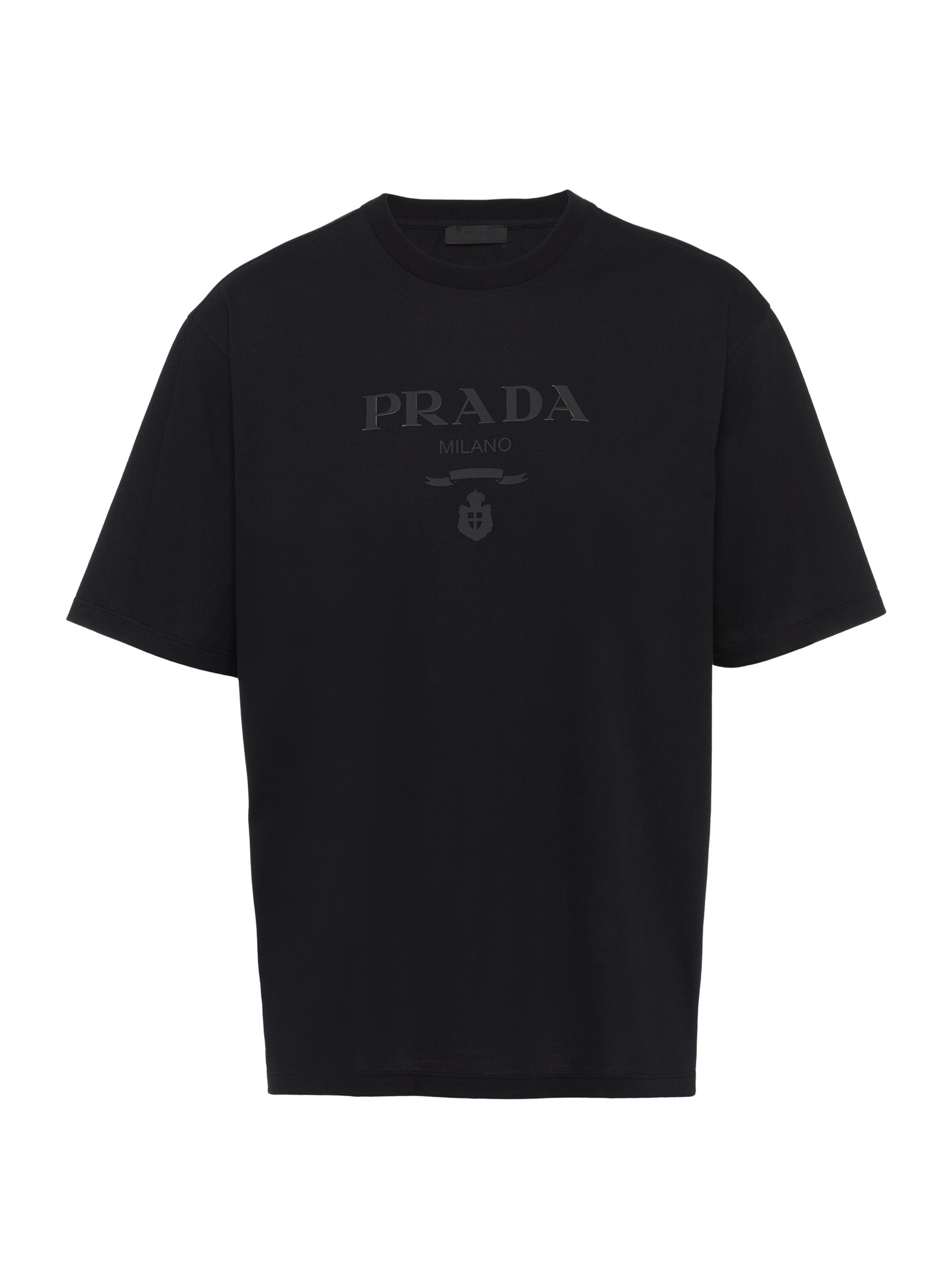 Prada graphic-print cotton shirt - Grey