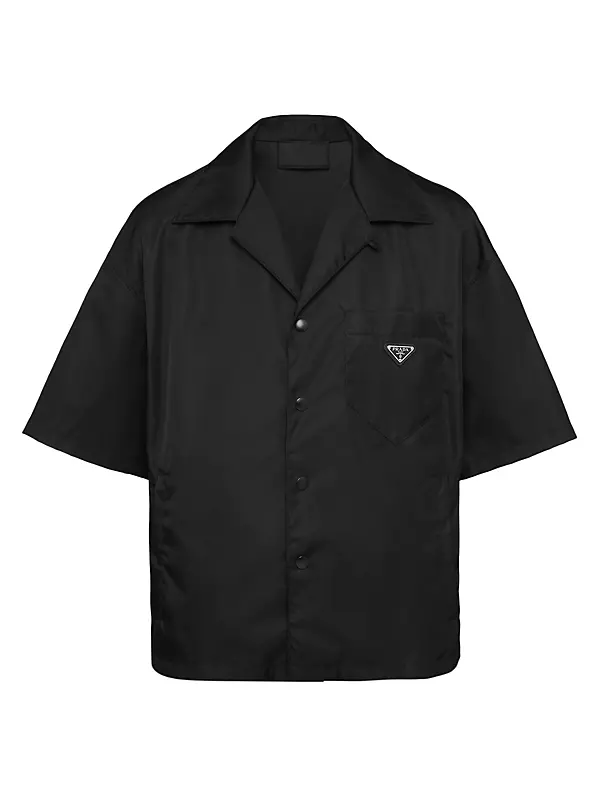Shop Prada Re-Nylon Short-Sleeved Shirt