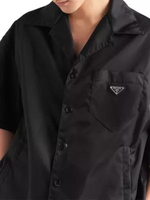 Prada Re-Nylon short-sleeved shirt - Black