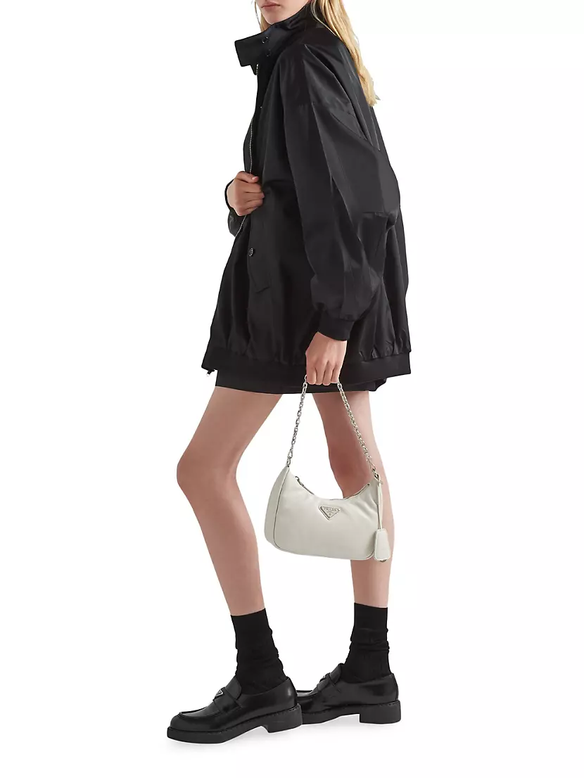 Padded Nappa-leather Prada Re-Edition 2005 Shoulder Bag, Women, White