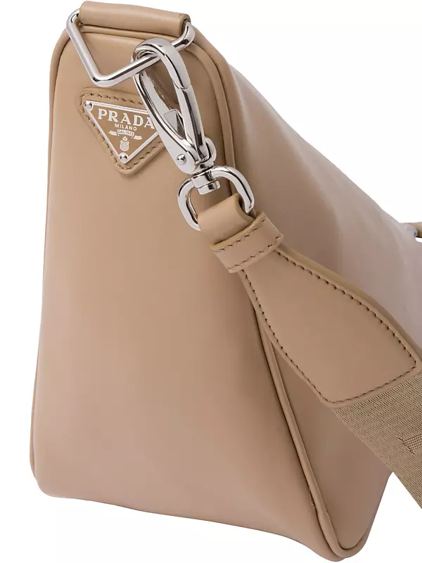 Prada Triangle Leather Shoulder Bag in 2023  Shoulder bag, Leather  shoulder bag, Leather