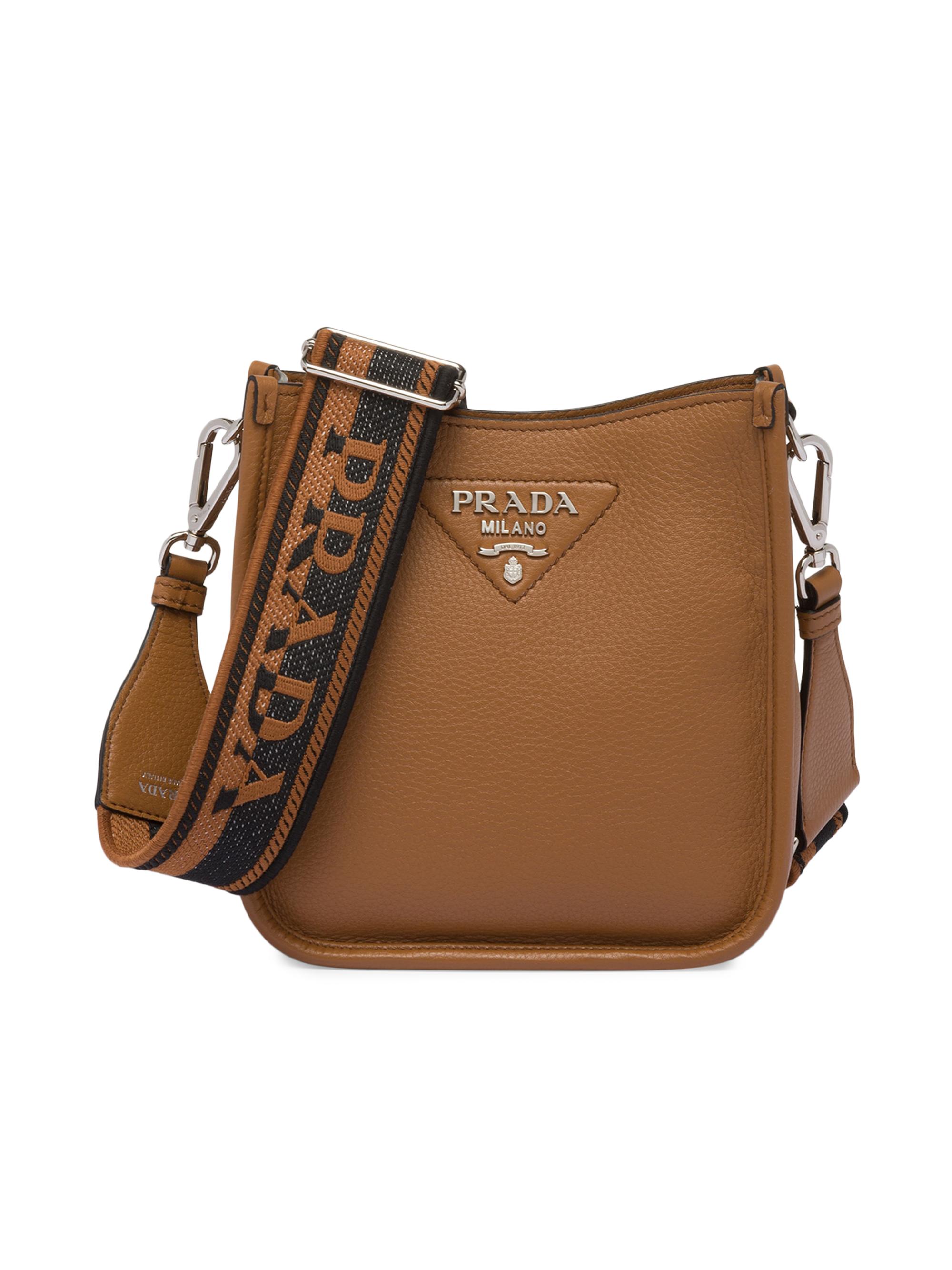 prada brown messenger bag