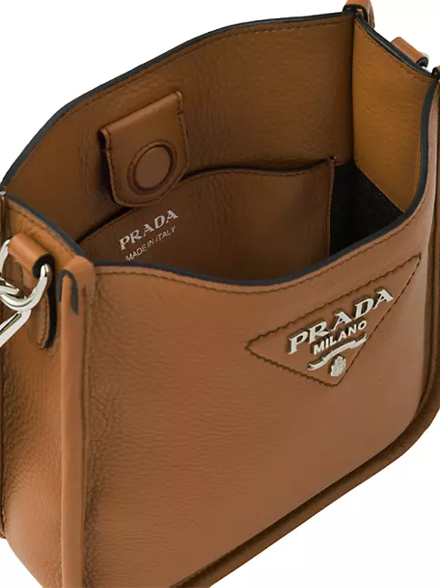 Prada Logo-Plaque Saffiano Leather Mini Bag
