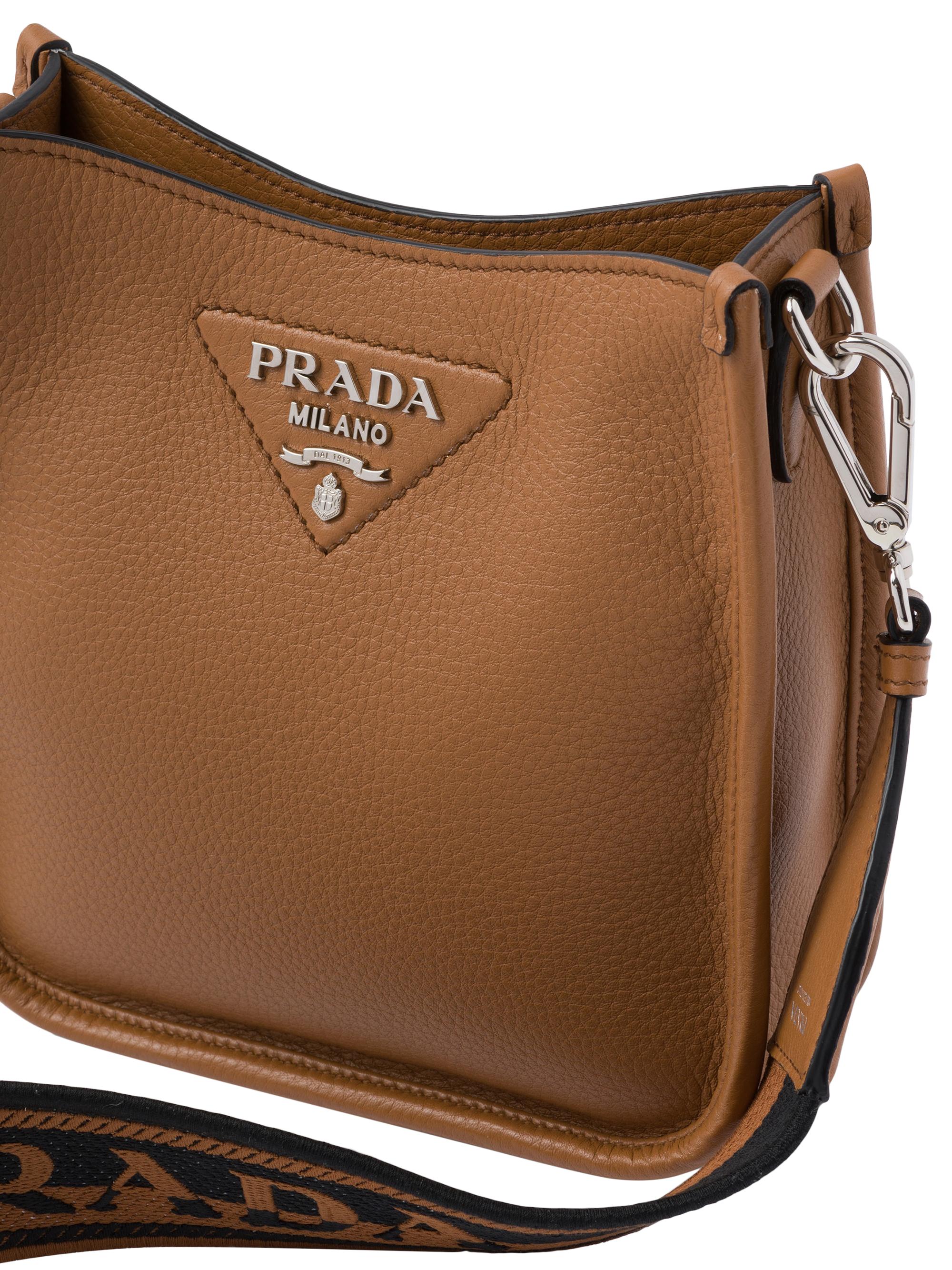 prada saffiano brown