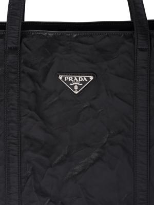 Prada large padded tote bag - White