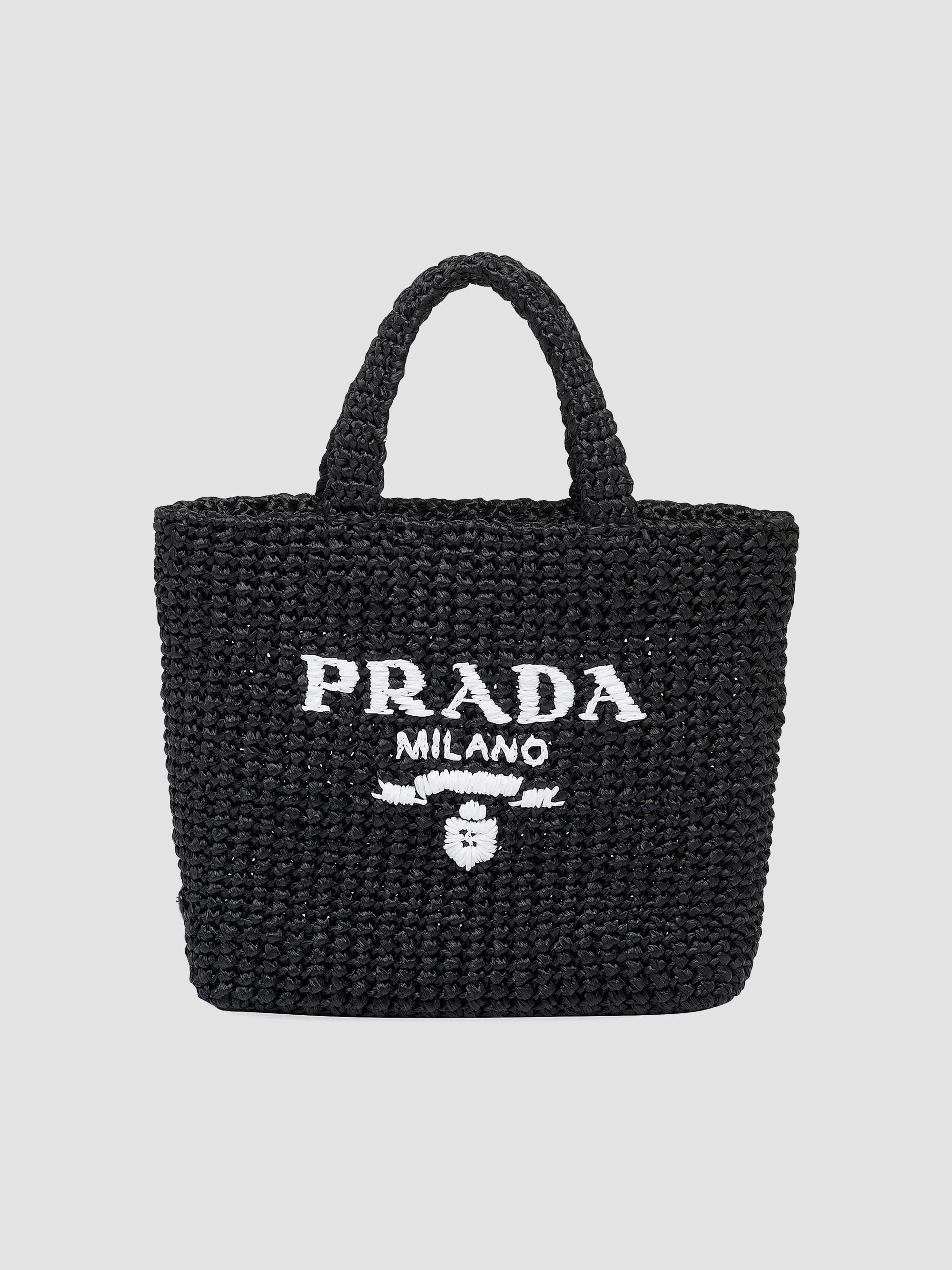 Prada Small Raffia Tote Bag | Saks Fifth Avenue