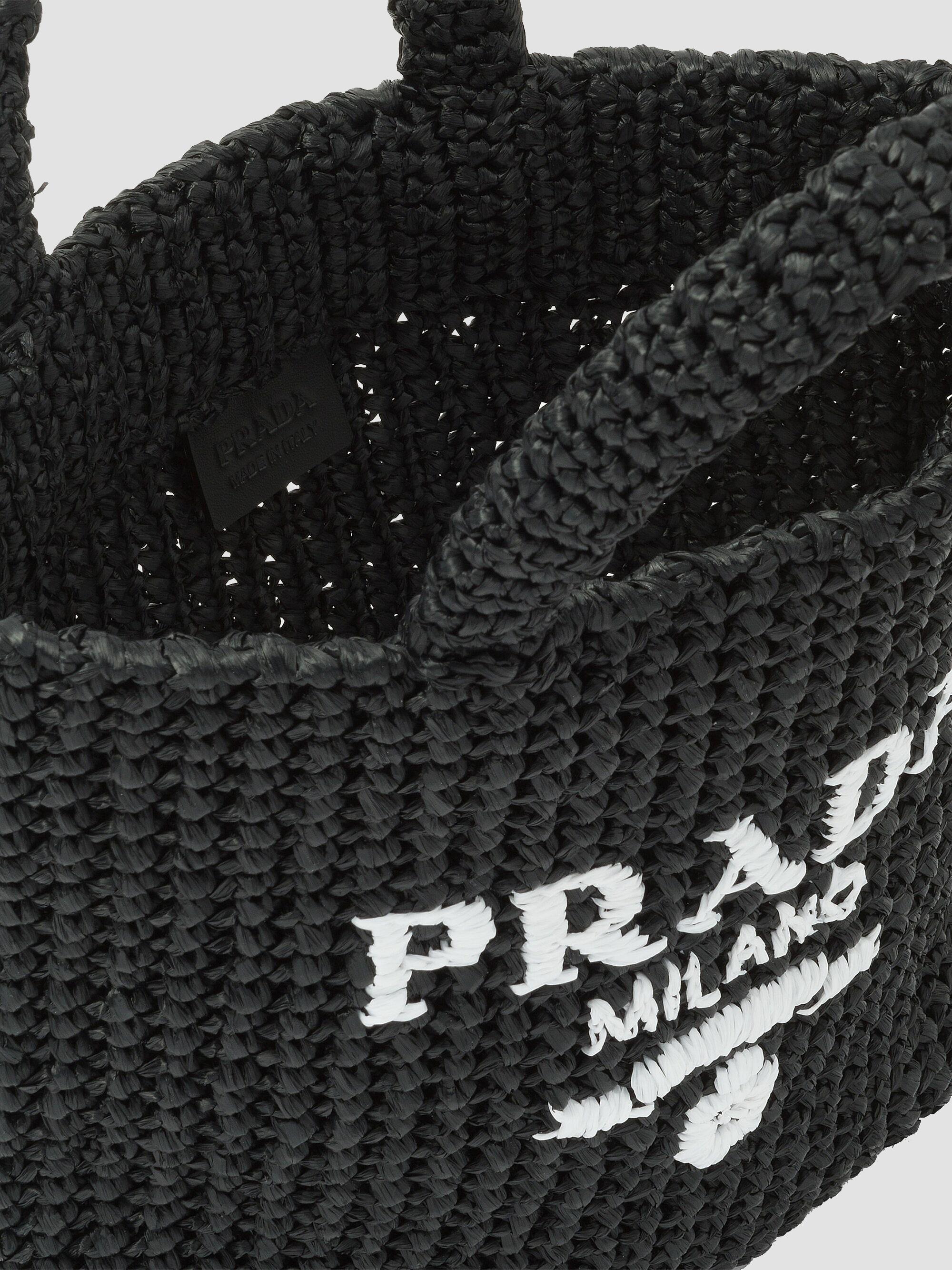 Prada Small Raffia Tote Bag | Saks Fifth Avenue