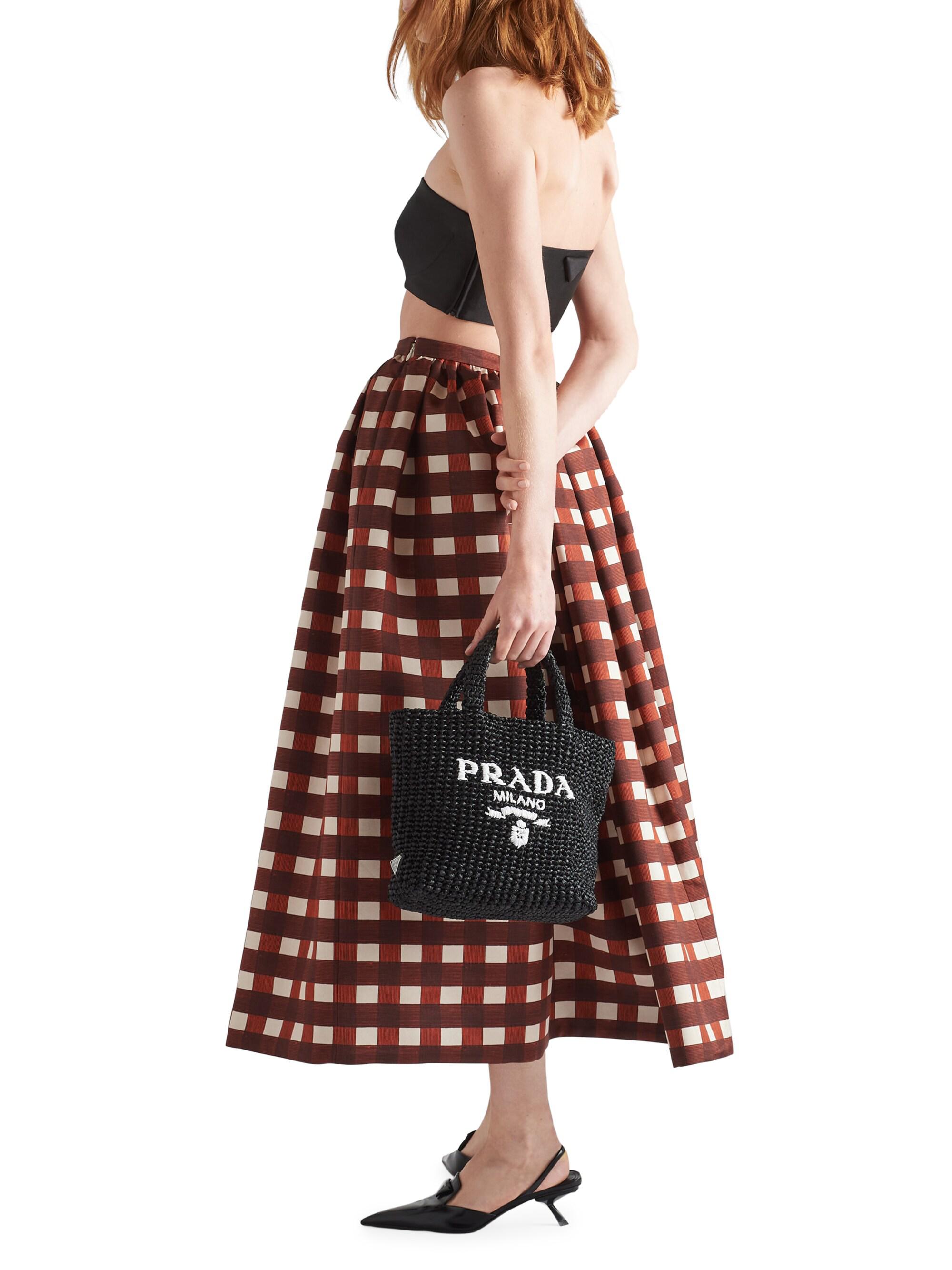 Prada Small Raffia Tote Bag | Saks Fifth Avenue