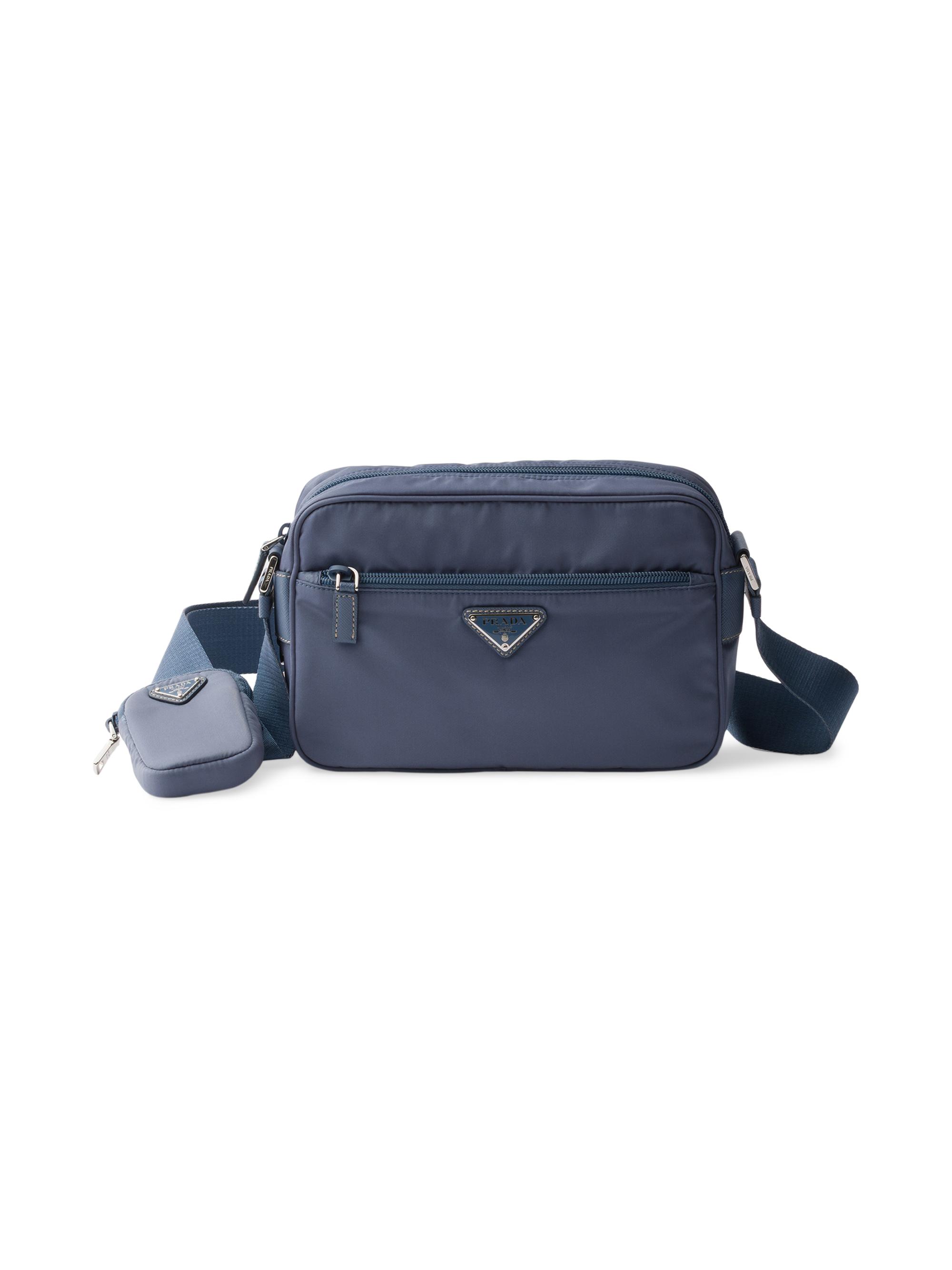Prada Women's Re-Nylon Shoulder Bag - Navy Blue - Women's Bags