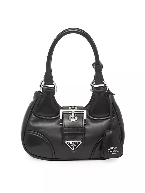 Vintage 90s Loewe Hand Bags Black L Logo Soft Nappa Leather 