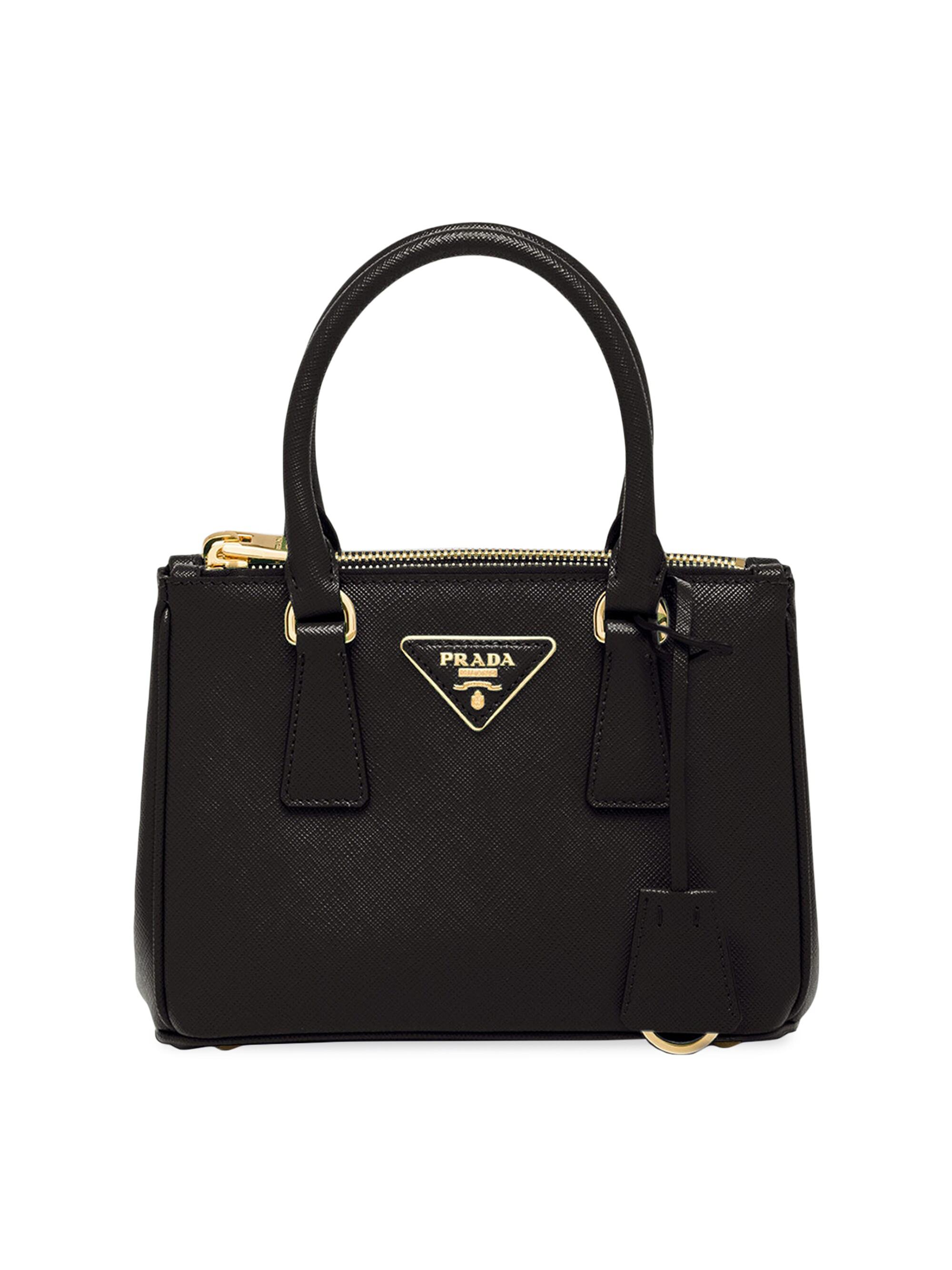 Prada Double Saffiano leather mini bag - Black