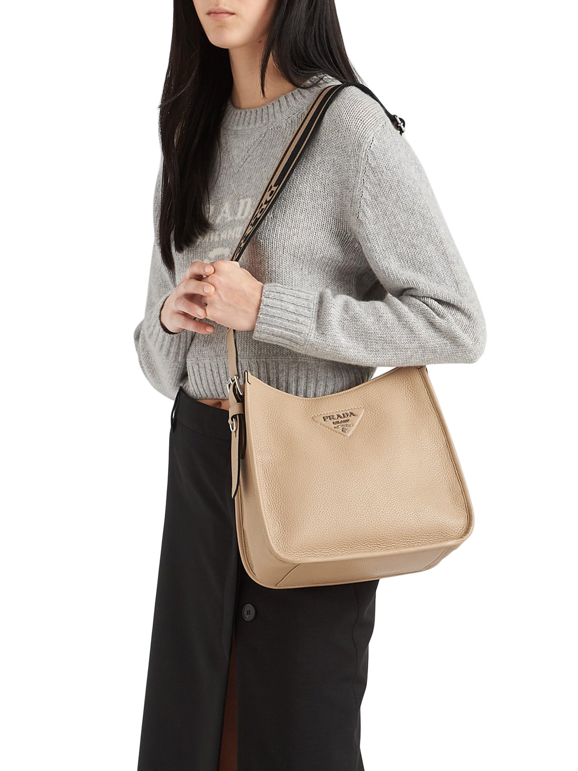 Shop Prada Leather Hobo Bag | Saks Fifth Avenue