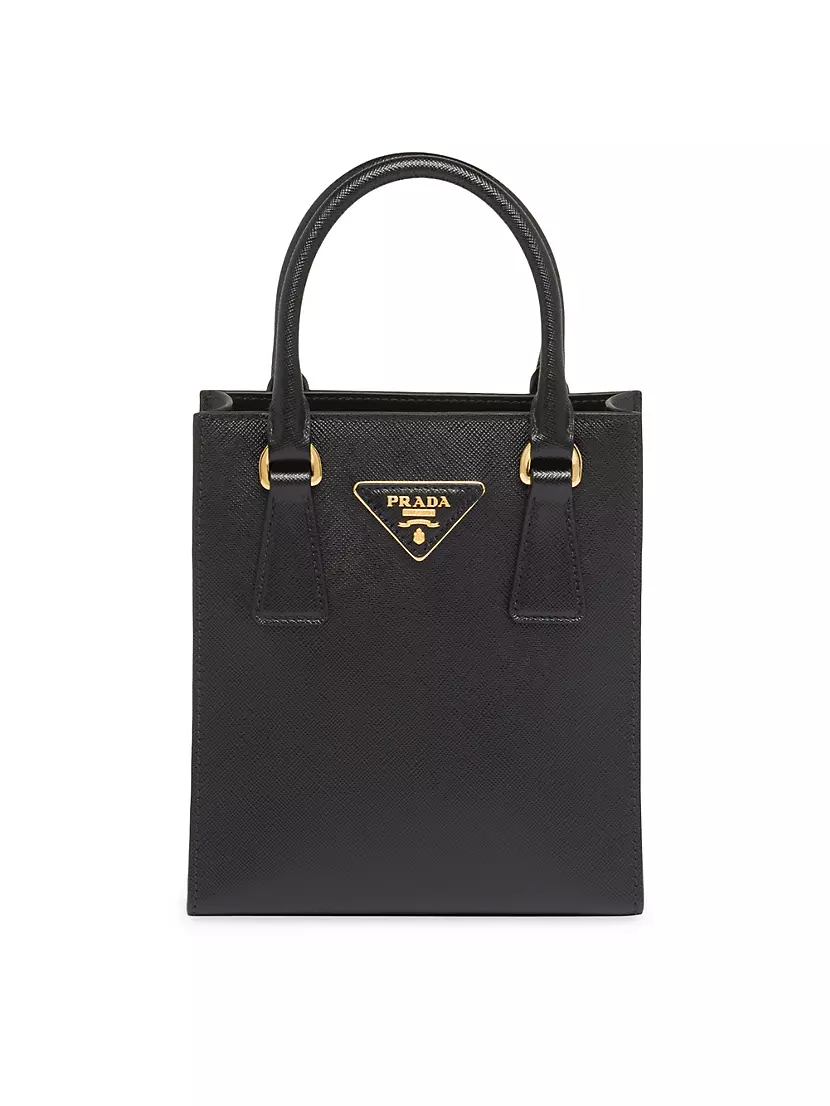Saffiano leather handbag Prada Black in Leather - 25798578