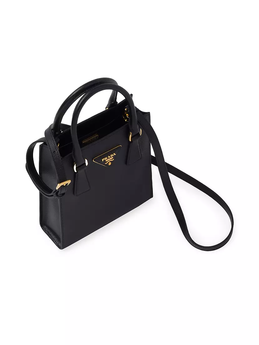 Prada Micro Galleria Tote Bag - Black