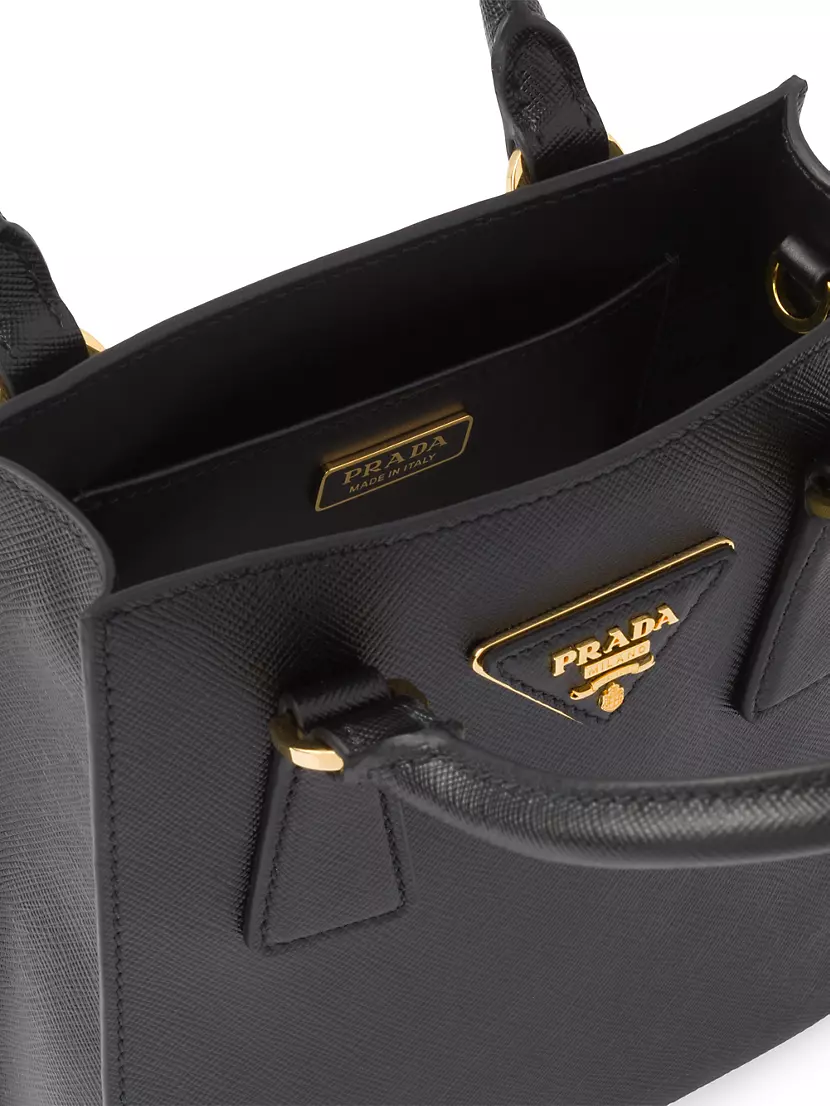 Saffiano leather handbag Prada Black in Leather - 33731779