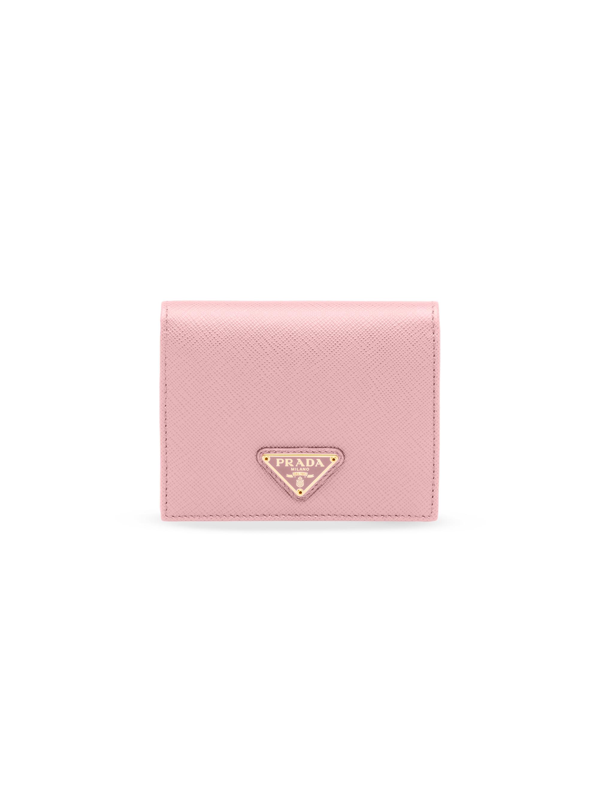 Prada Women's  Saffiano Leather Wallet - Baby Pink