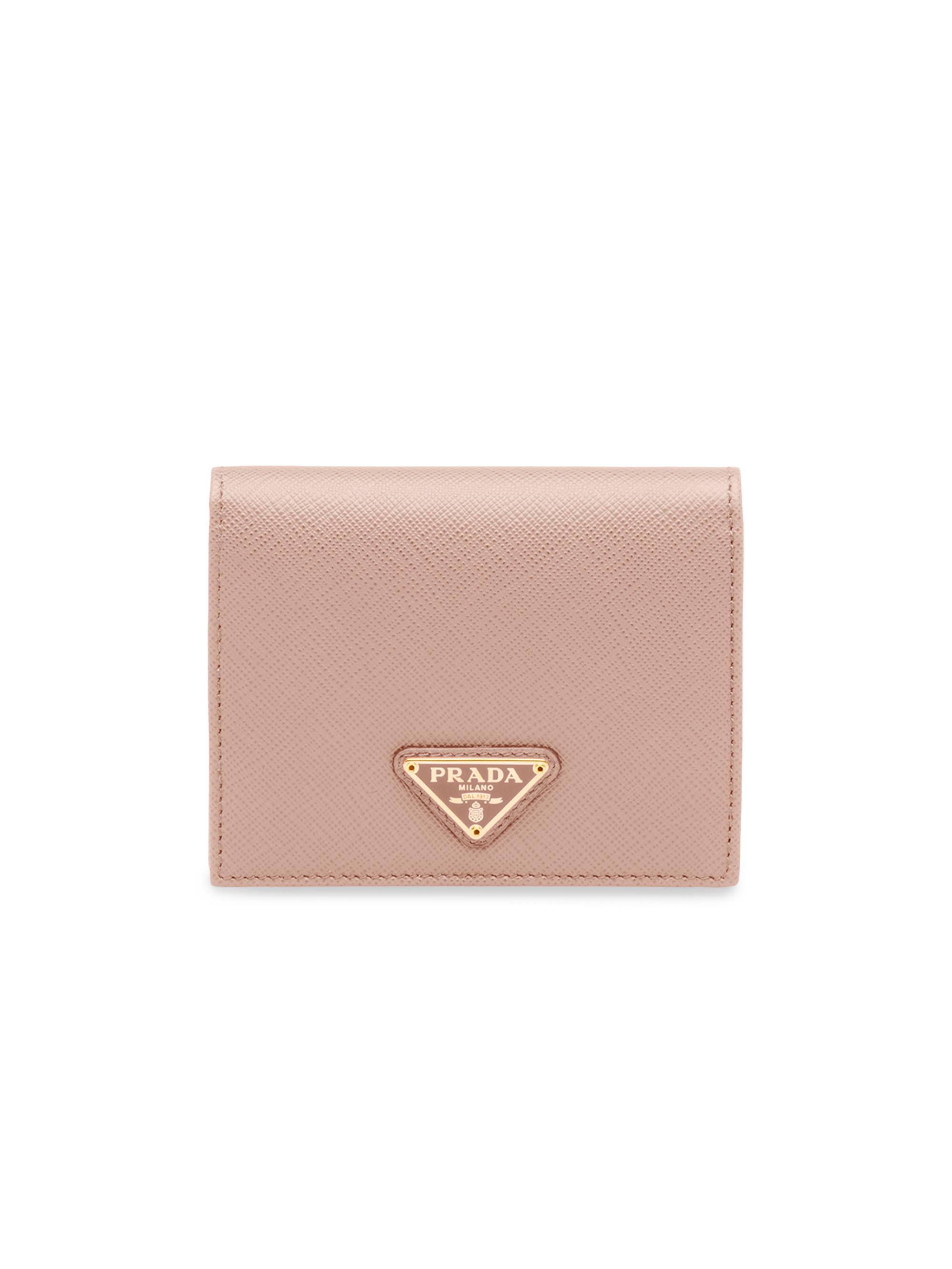Prada Women's  Saffiano Leather Wallet - Pink