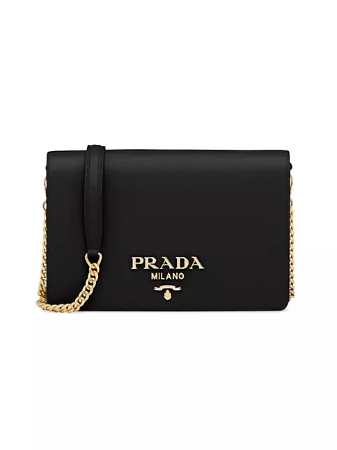 NEW! PRADA pink diamond envelop gold logo flap wallet chain crossbody  clutch bag