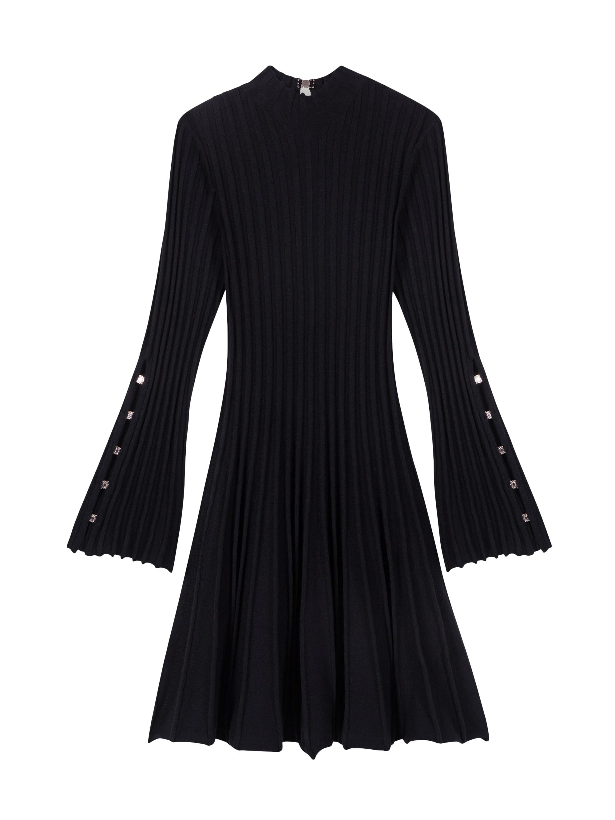 Maje Women's Short Knit Dress - Black