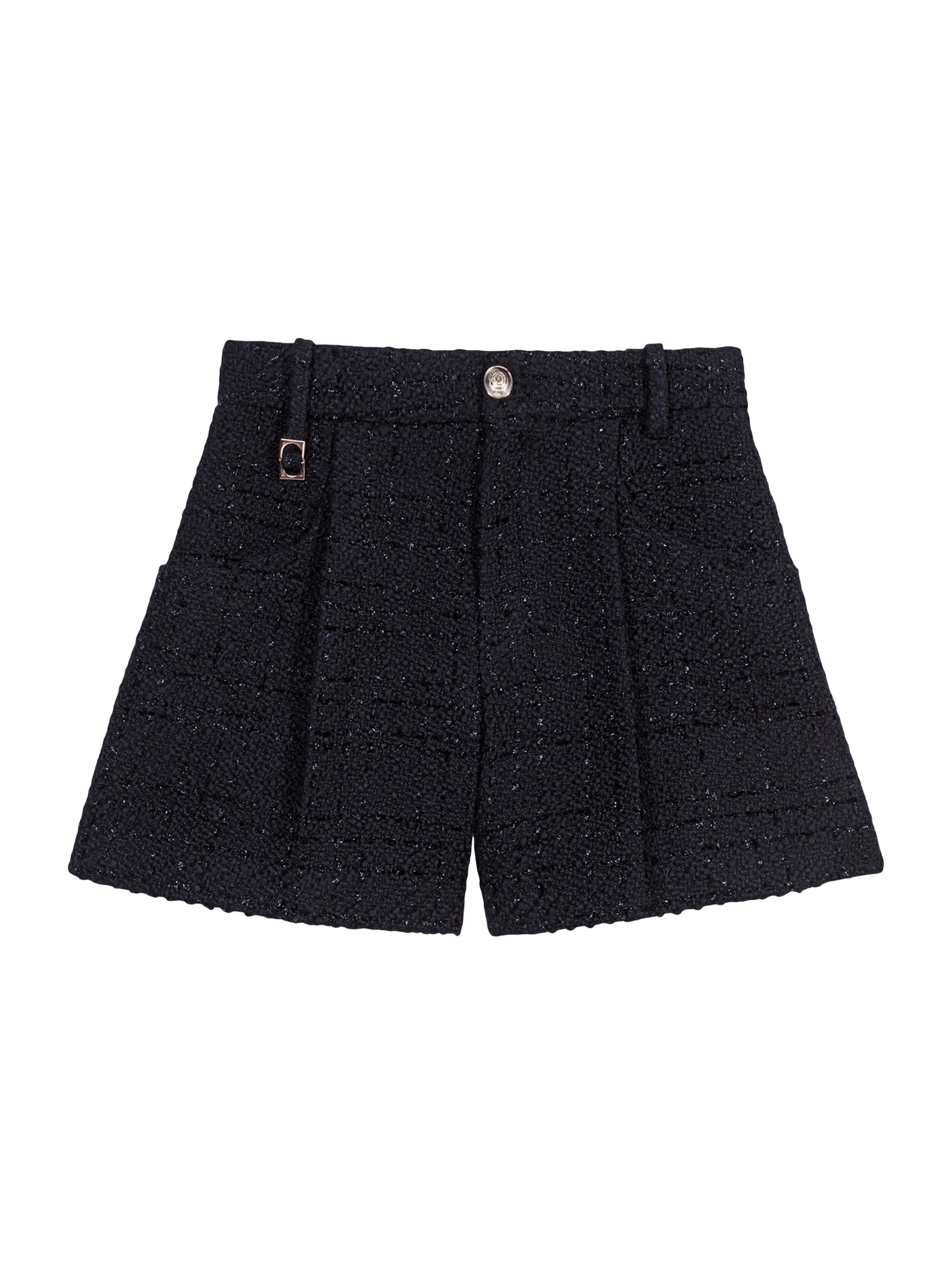 Maje Women's Tweed Shorts - Black