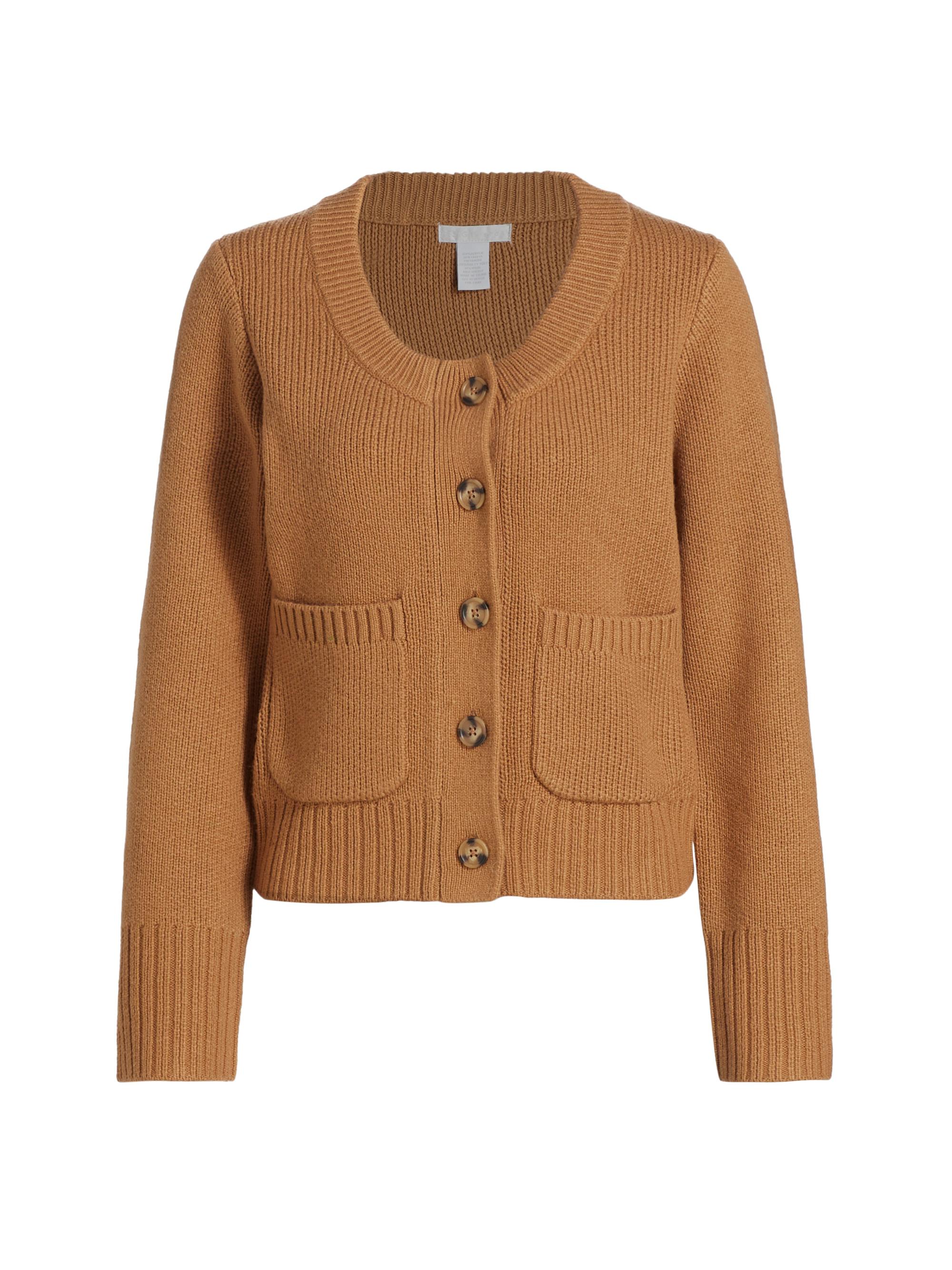 Design History Women's Scoop-Neck Cardigan - Camel
