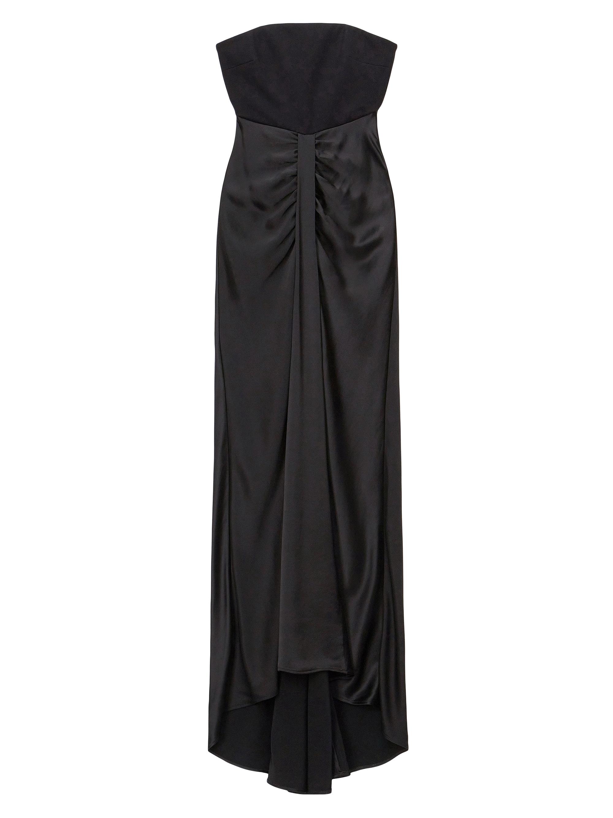 Staud Women's Wayfaring Satin Maxi Dress - Black