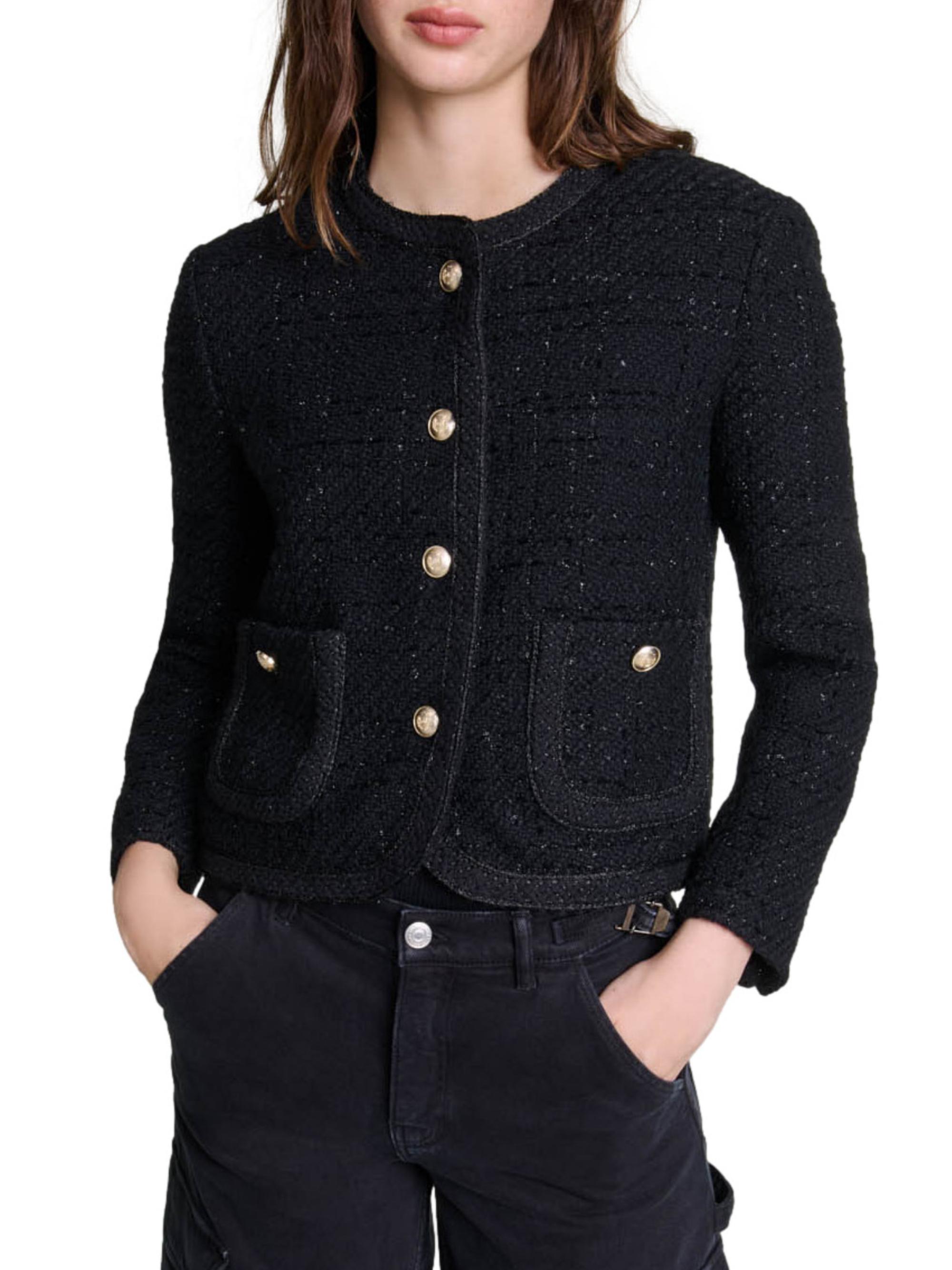 Maje Short Tweed Jacket | Saks Fifth Avenue