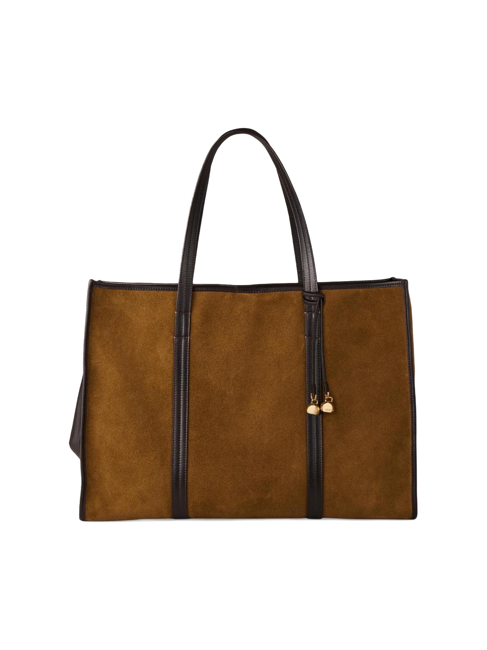 Sandro Women's Suede Tote Bag - Camel