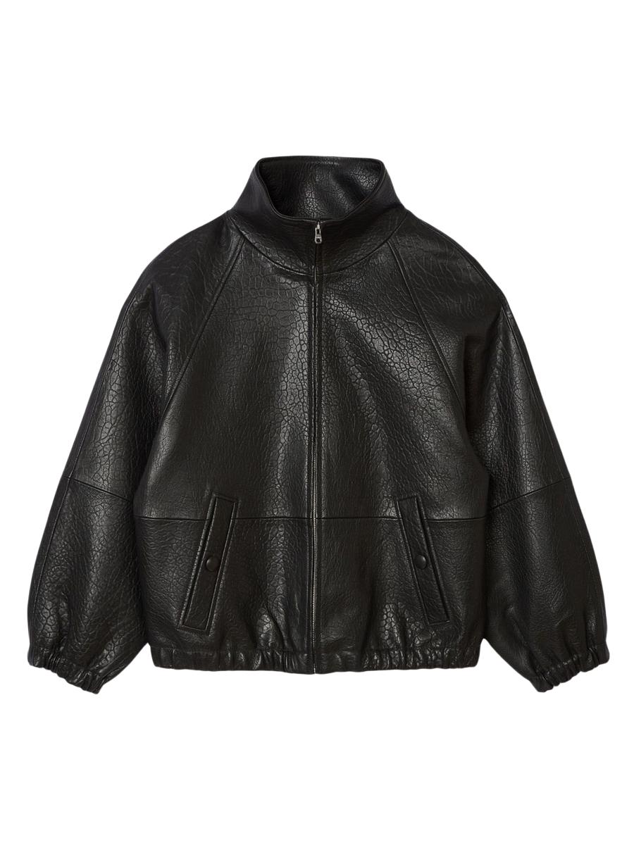 【海外限定】Sandroレザージャケット☆Oversized-collar relaxed 0400019373605?wid=900