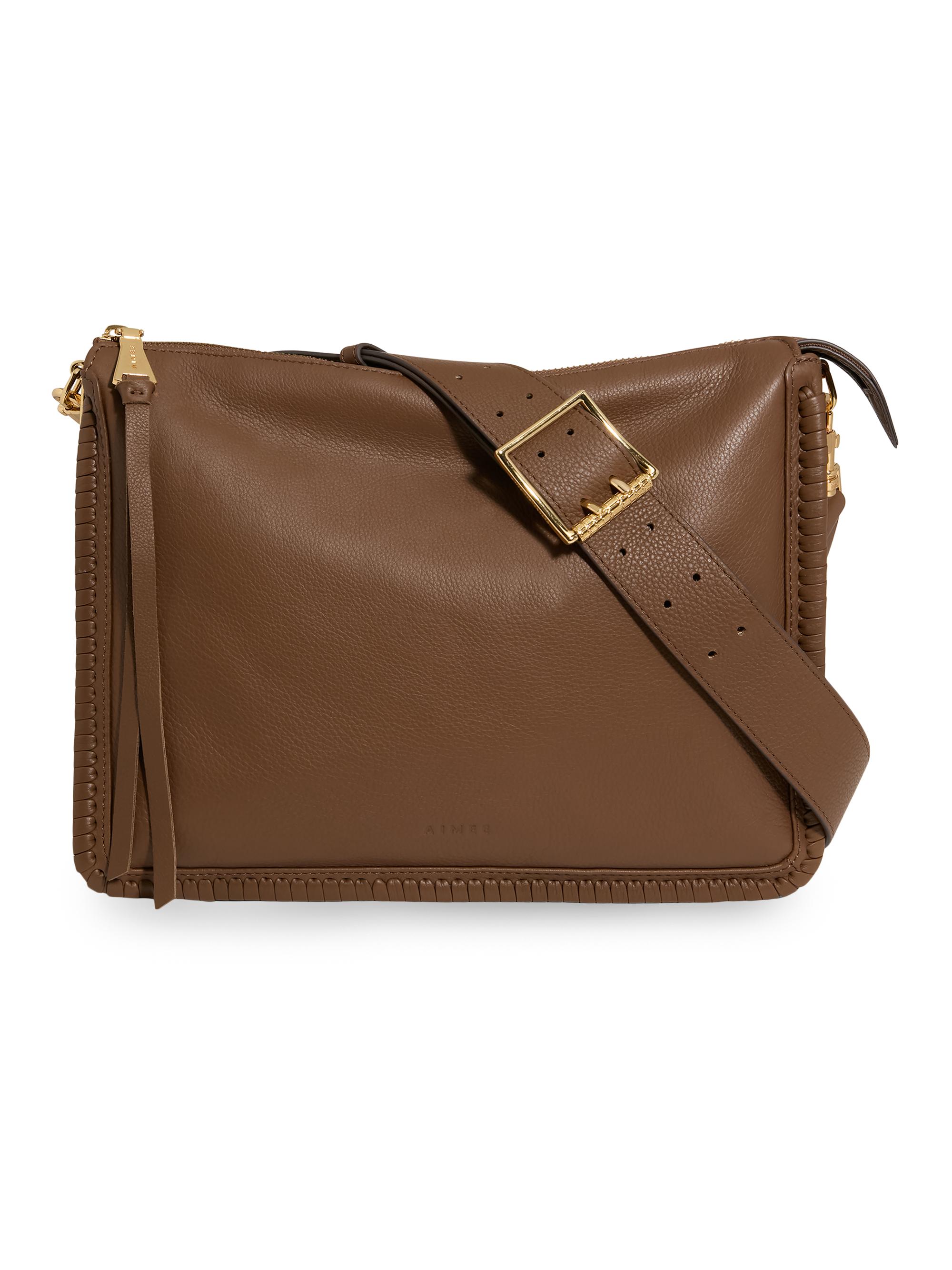 Aimee Kestenberg Women's Famous Leather  Crossbody Bag - Coffee