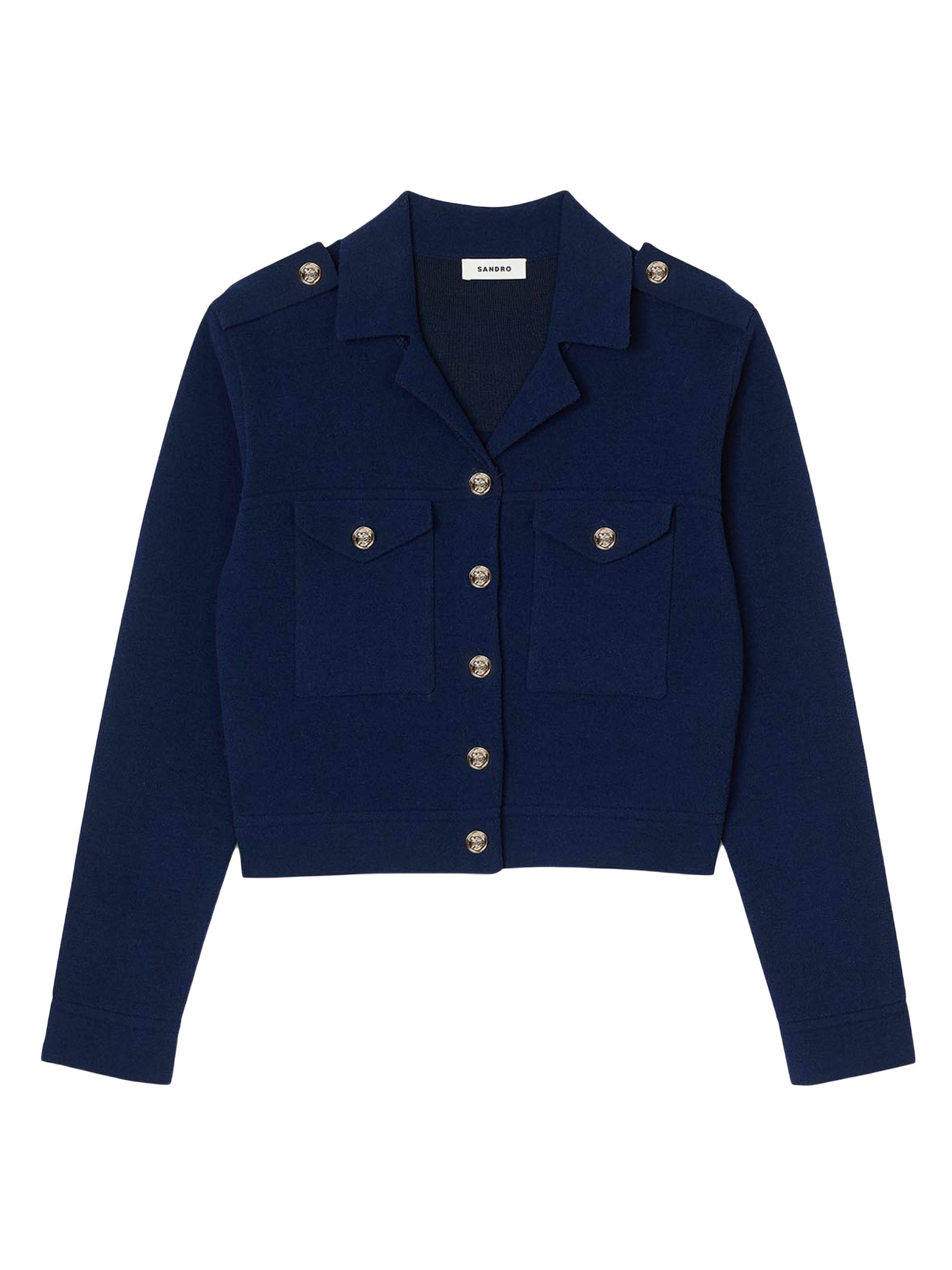 Sandro Women's Knit Coatigan - Blue