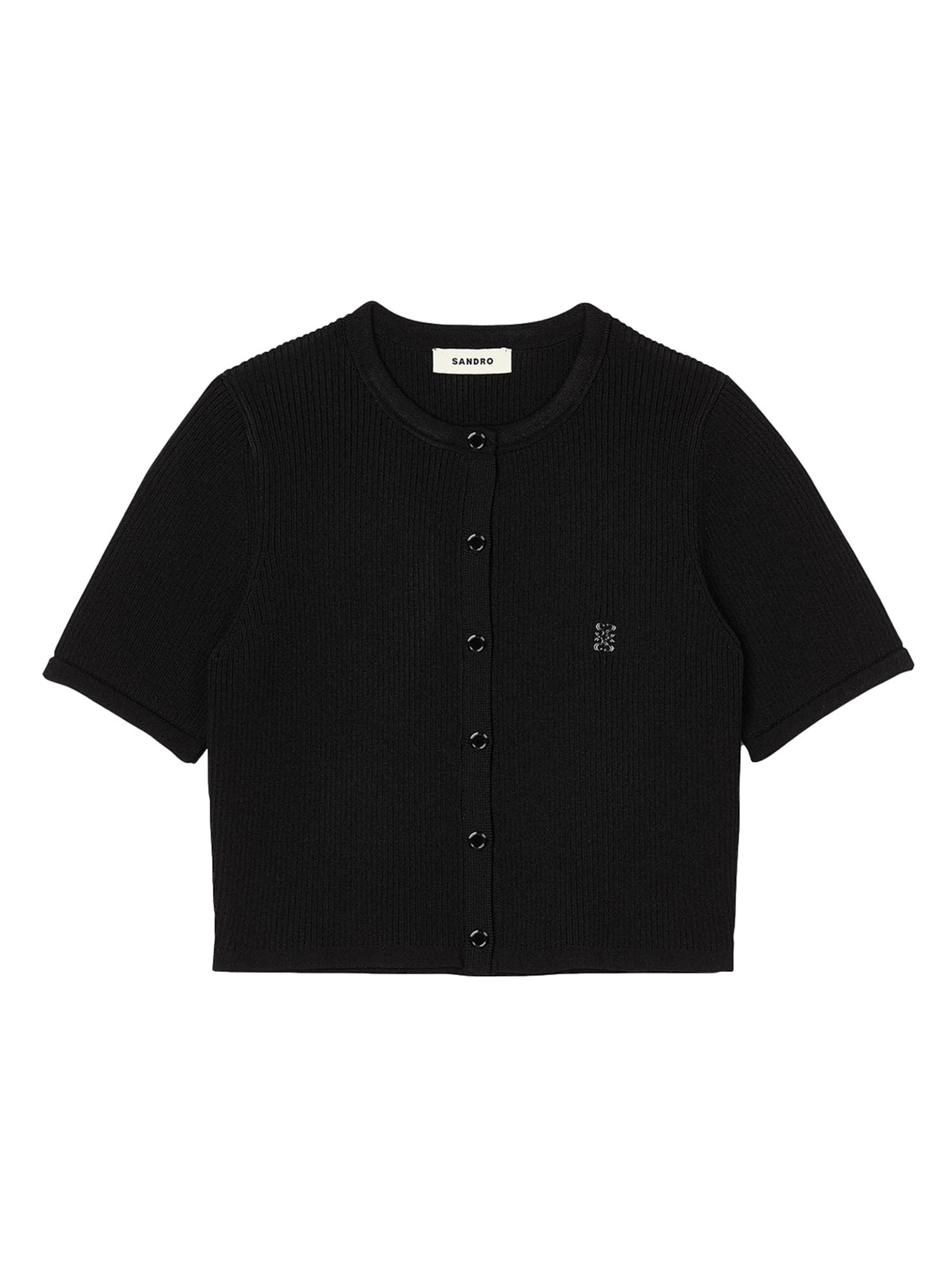 Sandro Women's Cropped Cardigan - Black