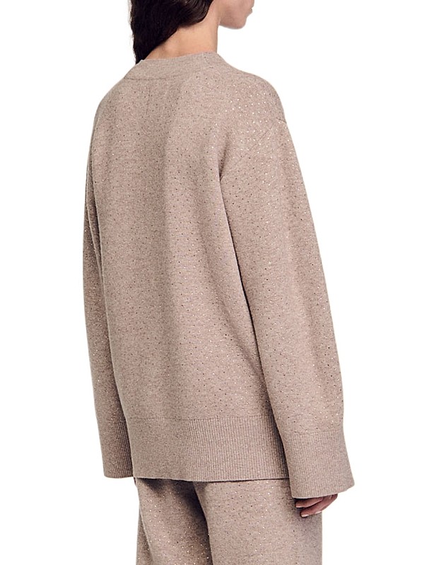 Shop Sandro Long Rhinestone Cardigan | Saks Fifth Avenue Shop Sandro Long Rhinestone Cardigan | Saks Fifth Avenue