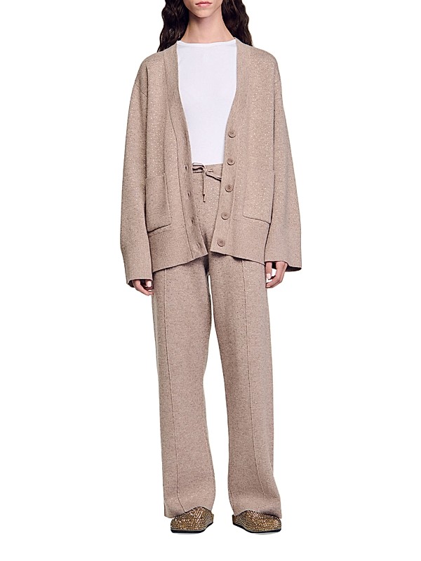 Shop Sandro Long Rhinestone Cardigan | Saks Fifth Avenue Shop Sandro Long Rhinestone Cardigan | Saks Fifth Avenue