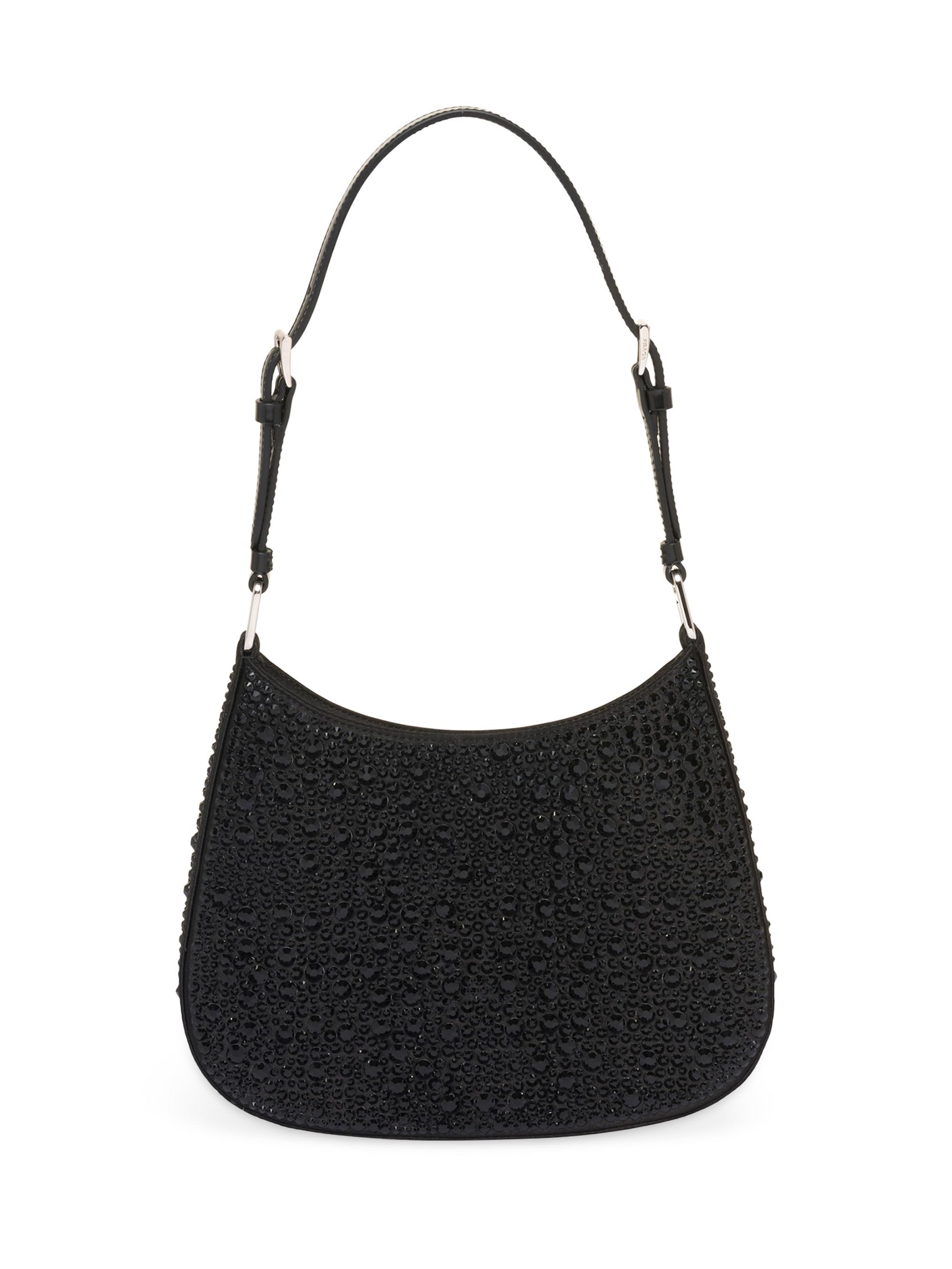 Prada Cleo Satin Shoulder Bag with Crystals | Saks Fifth Avenue