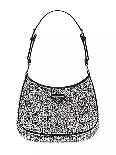 Cleo Satin Bag With Crystals
