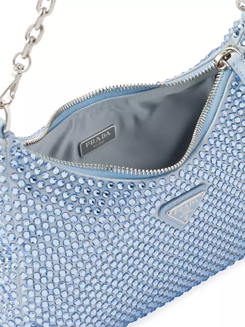 Prada Re-Edition 2005 Nylon Bag Light Blue - The Shoe Box