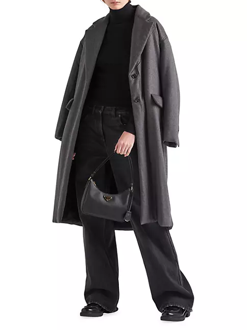 Prada Saffiano Leather Mini Bag, Black