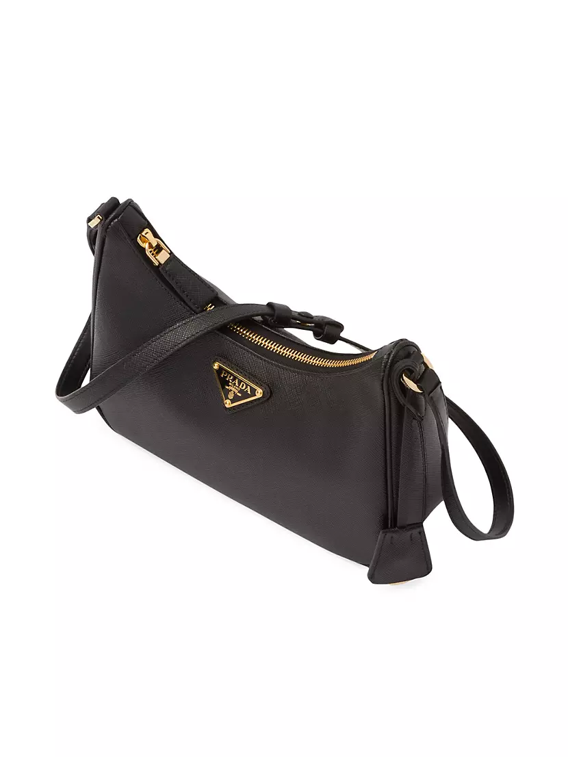 PRADA: shoulder bag in saffiano leather - Pink  Prada mini bag 1MA022 053  online at