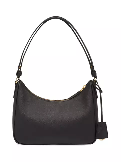 Prada Saffiano Leather Mini Bag in Black