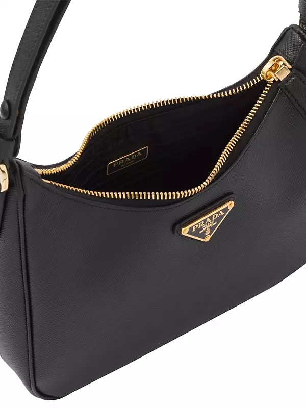 Prada Saffiano Leather Mini Bag - Black for Women
