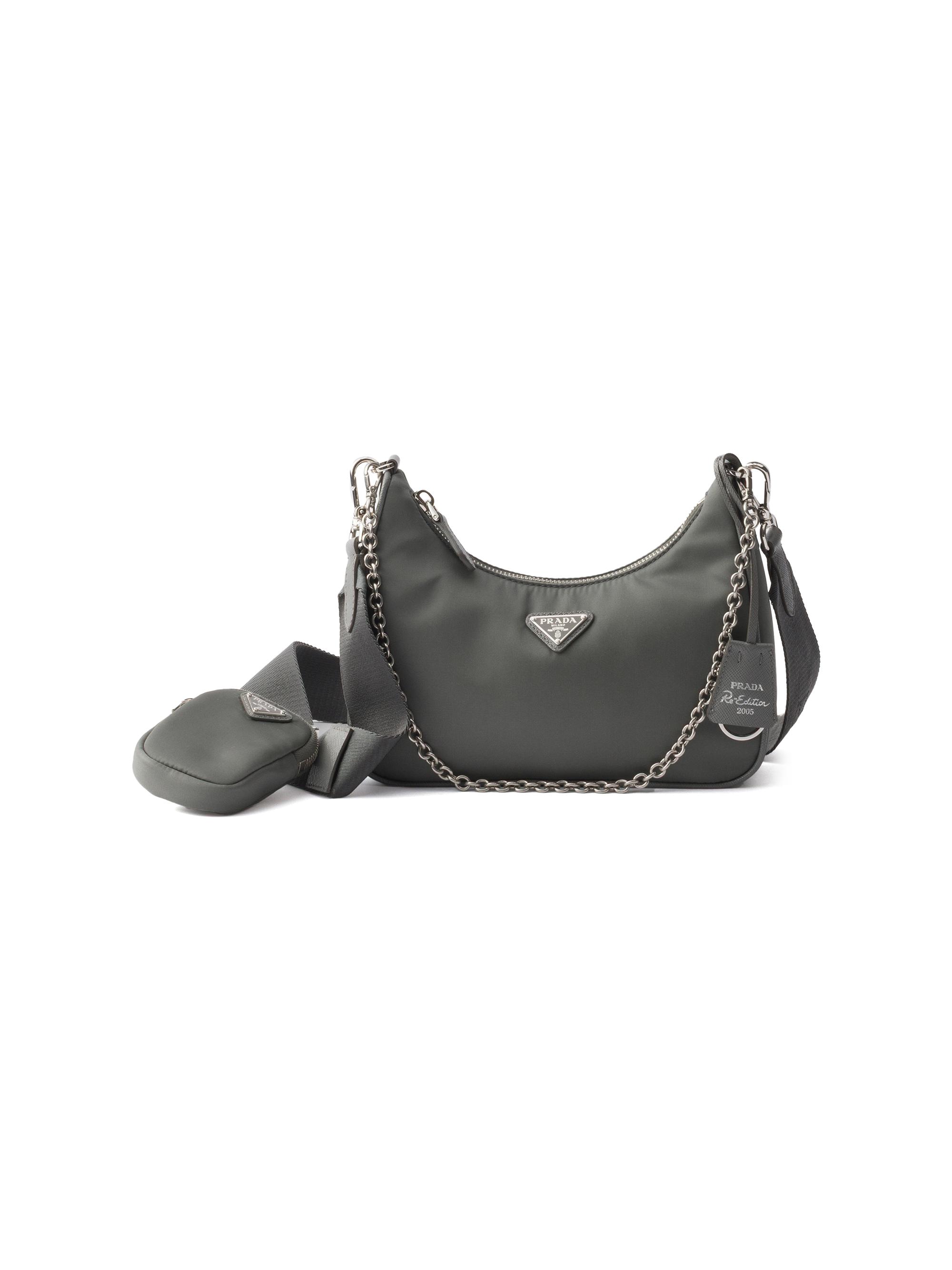 Prada Women's Re-Edition 2005 Re-Nylon Bag - Dark Grey
