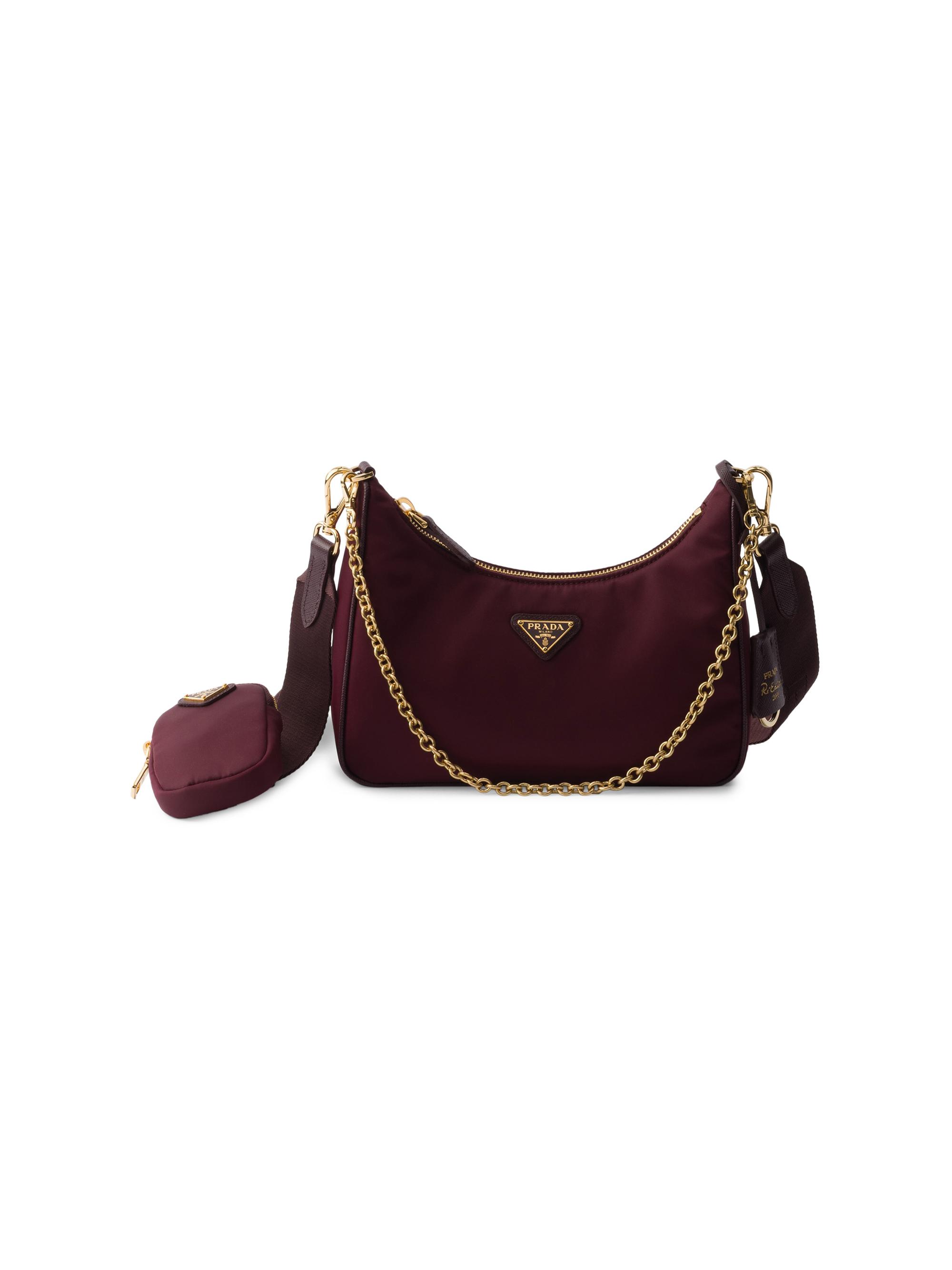 Prada Women's Re-Edition 2005 Re-Nylon Bag - Dark Red