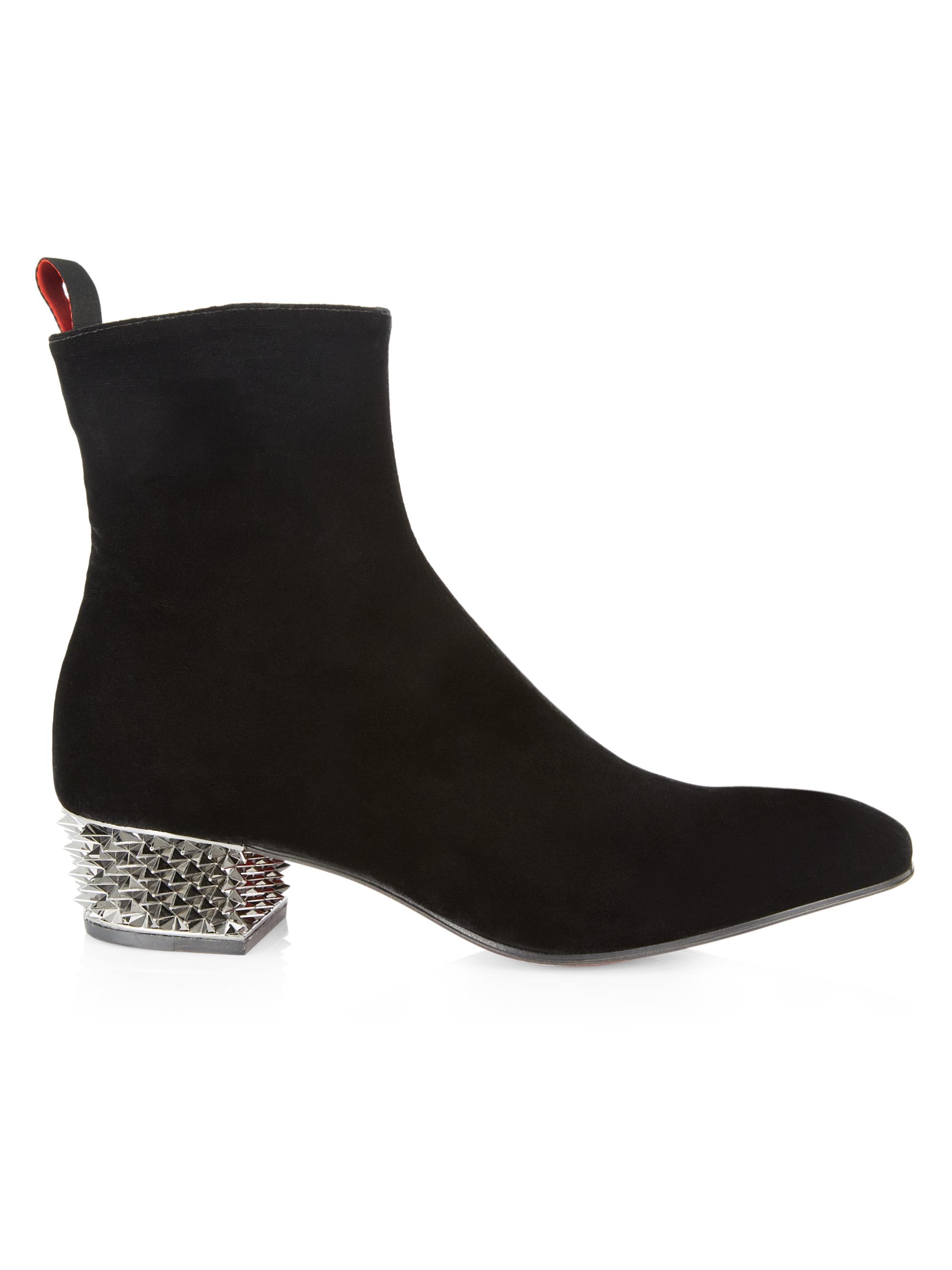 christian louboutin spike chelsea boots