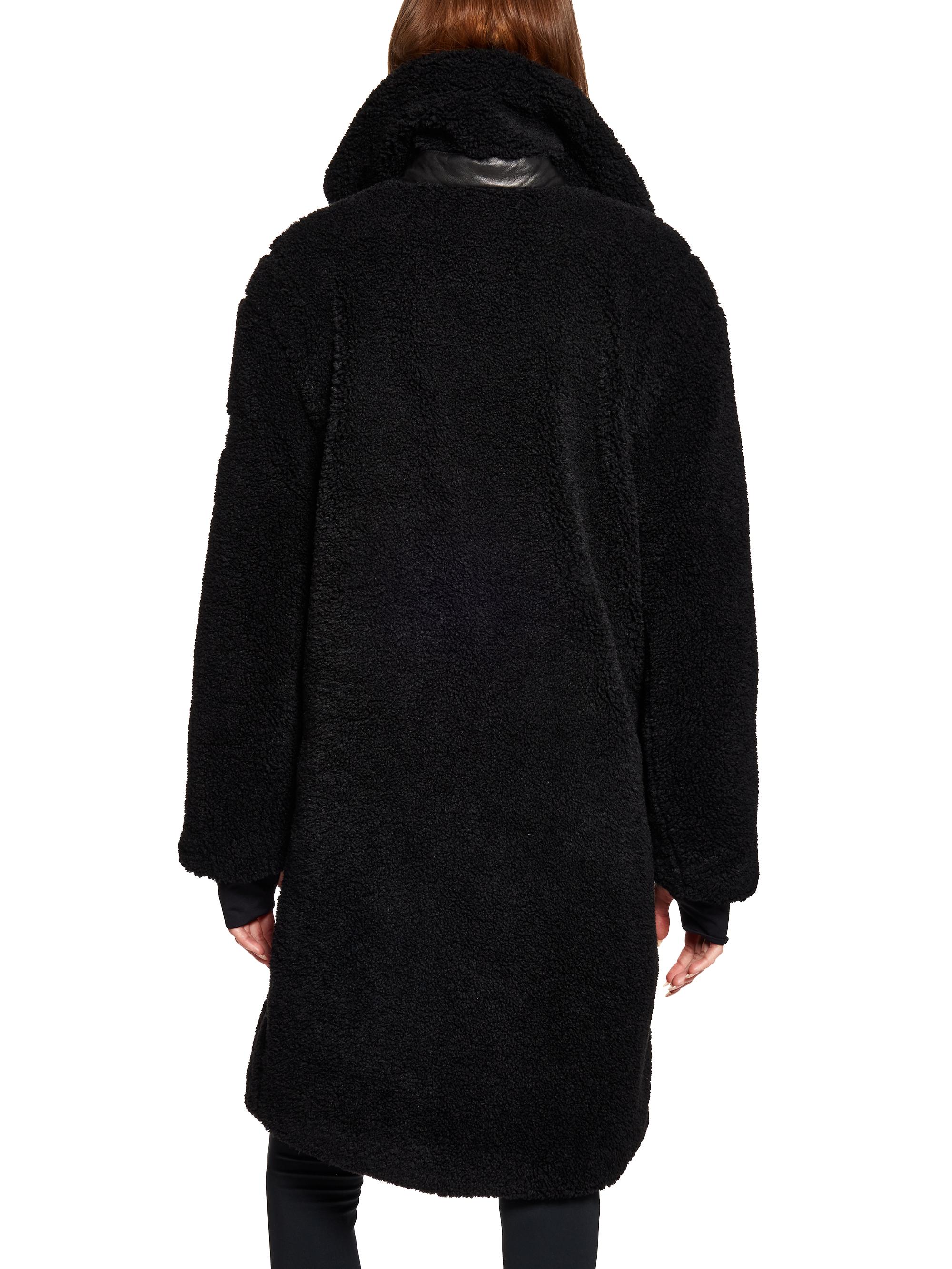 SAM. Sherpa Leather-Trimmed Coat | Saks Fifth Avenue