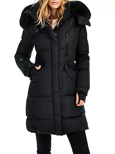 Vogue Cloud Faux Fur Trim for Hood Detachable Fur Hood Trim of Winter Coat  Unisex（Black-85） 