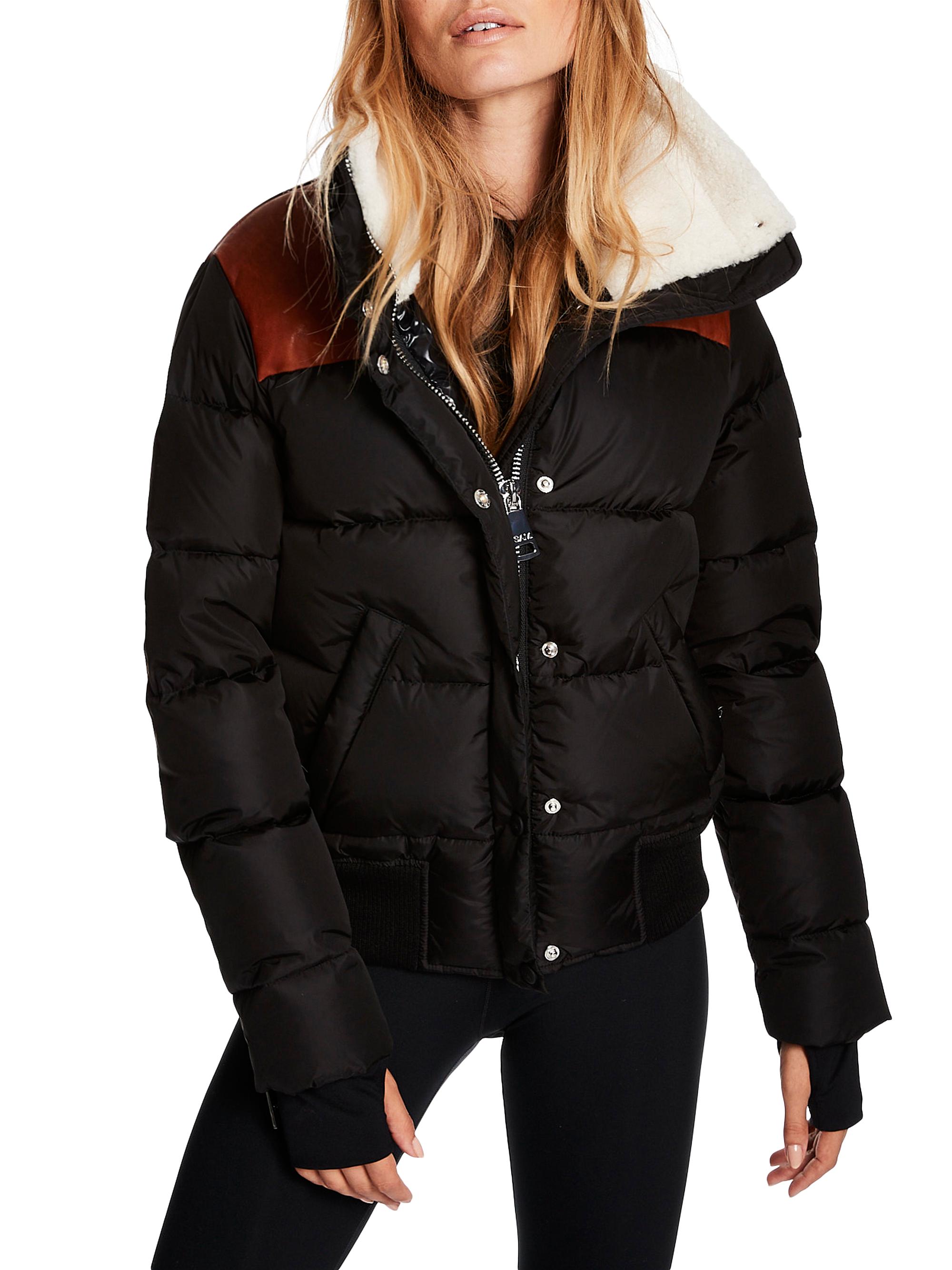 SAM. Sawyer Shearling-Embellished Down Jacket | Saks Fifth Avenue