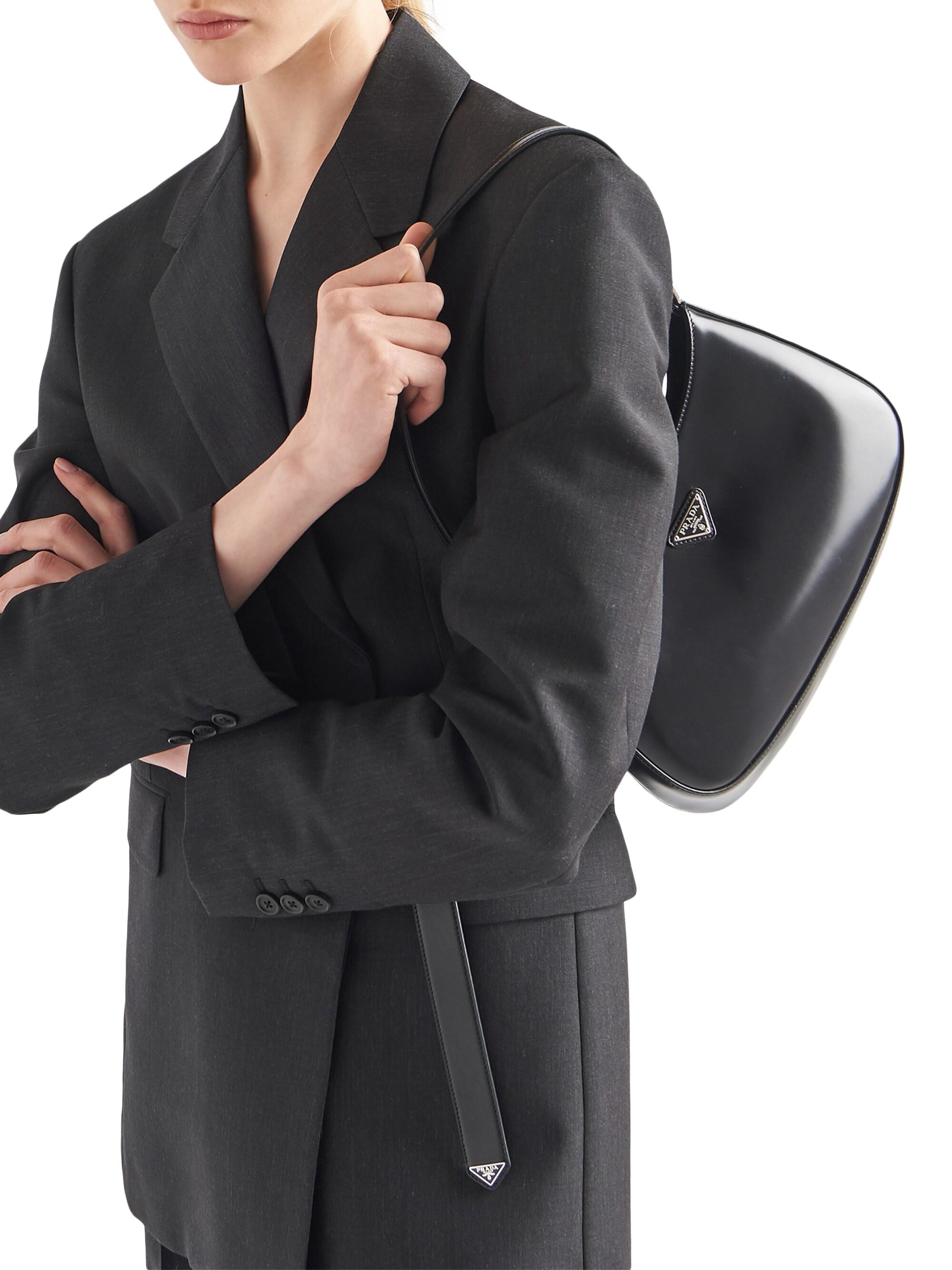 Prada Cleo Brushed Leather Shoulder Bag | Saks Fifth Avenue