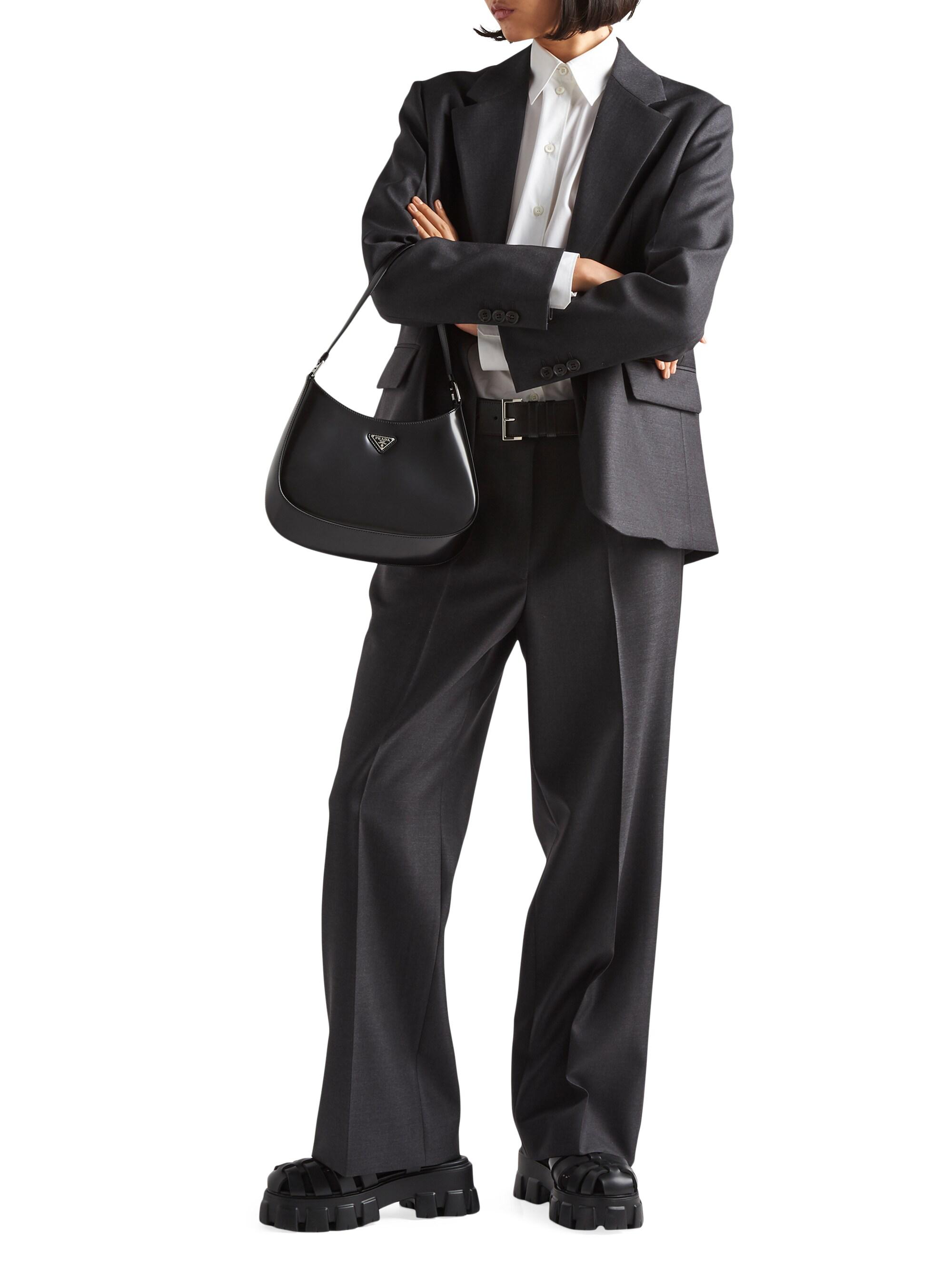 Prada Cleo Brushed Leather Shoulder Bag | Saks Fifth Avenue