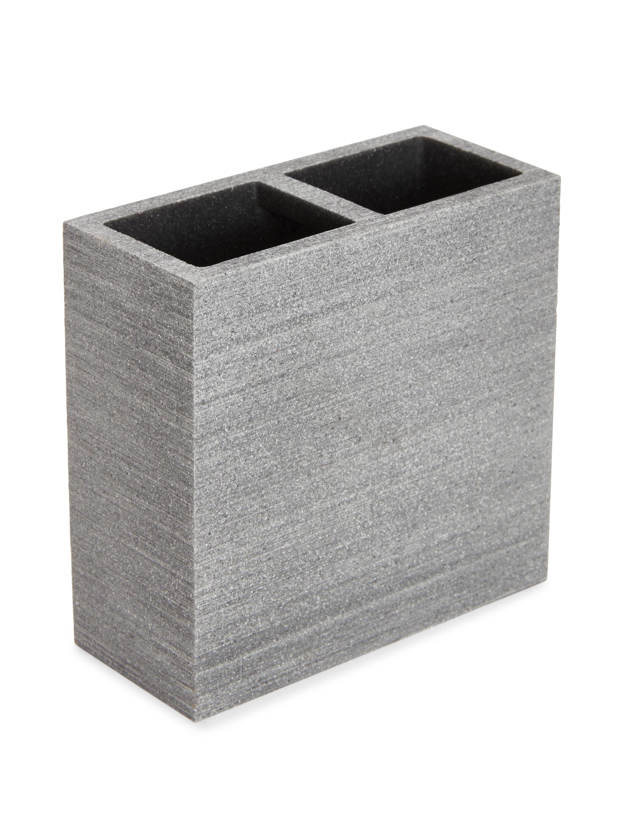 Kassatex Slate Toothbrush Holder - Grey